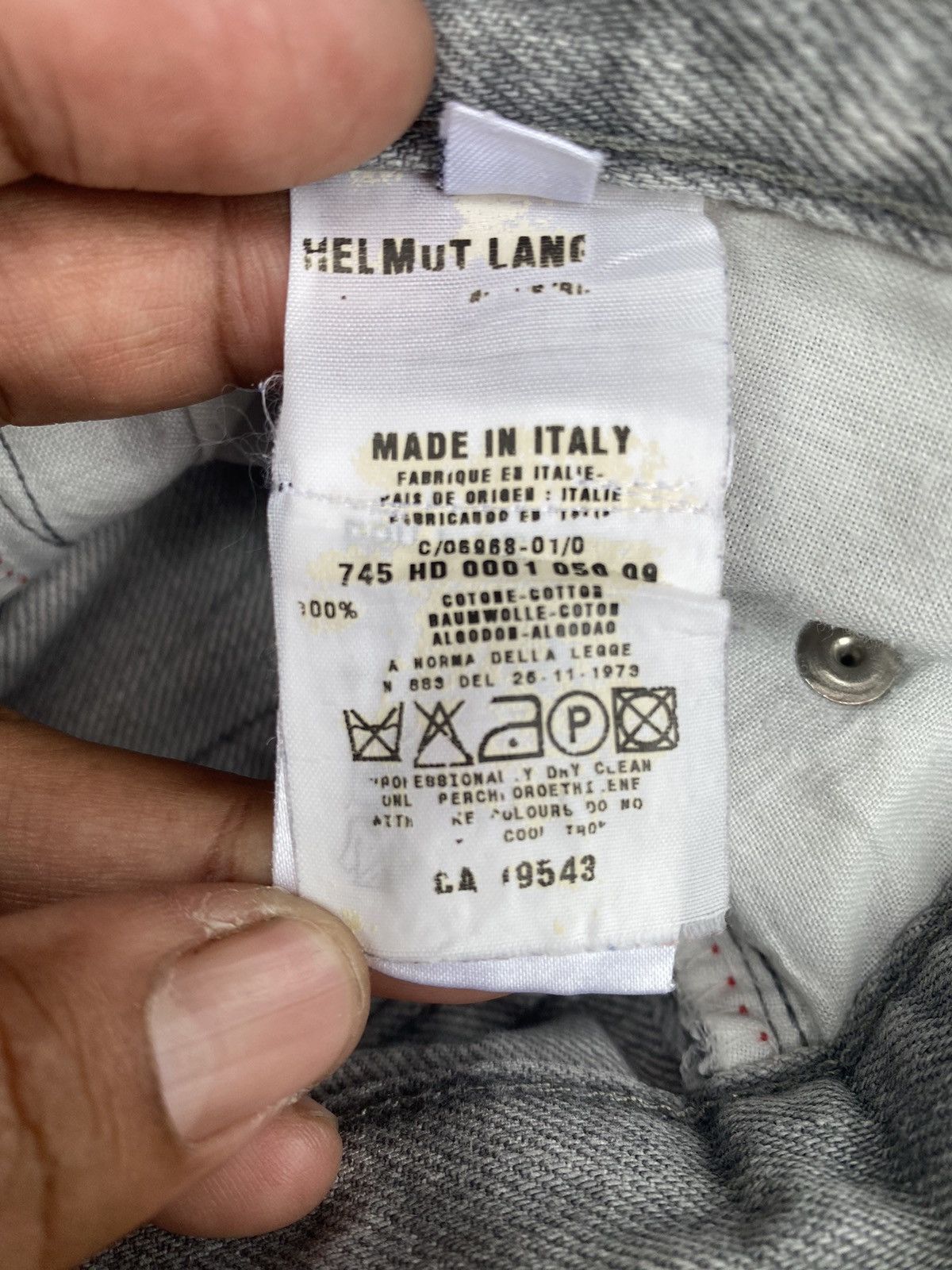 Helmut Lang Helmut Lang Classic Raw Denim Italian Cut Size US 29 - 9 Thumbnail