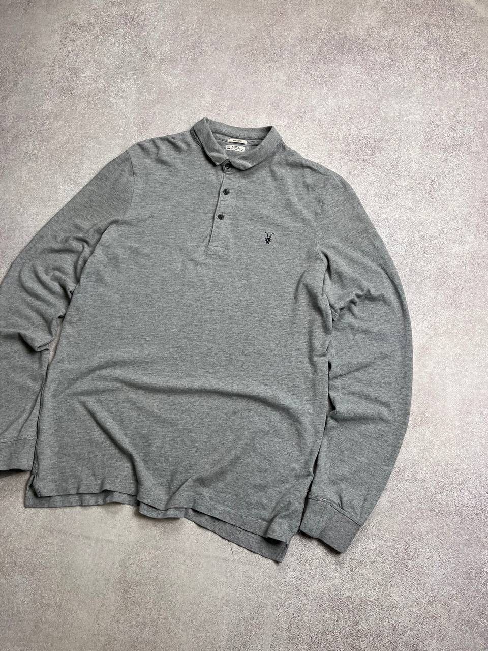 Allsaints Vintage Allsaints Grey Archival Polo Shirt L Size US L / EU 52-54 / 3 - 2 Thumbnail
