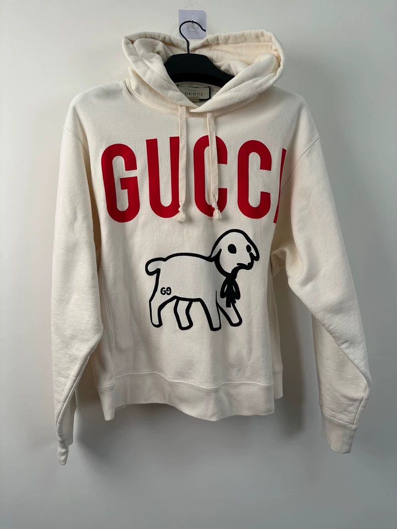 Gucci Gucci Hooded Sweatshirt with Lamb Design - dmc Size US S / EU 44-46 / 1 - 1 Thumbnail