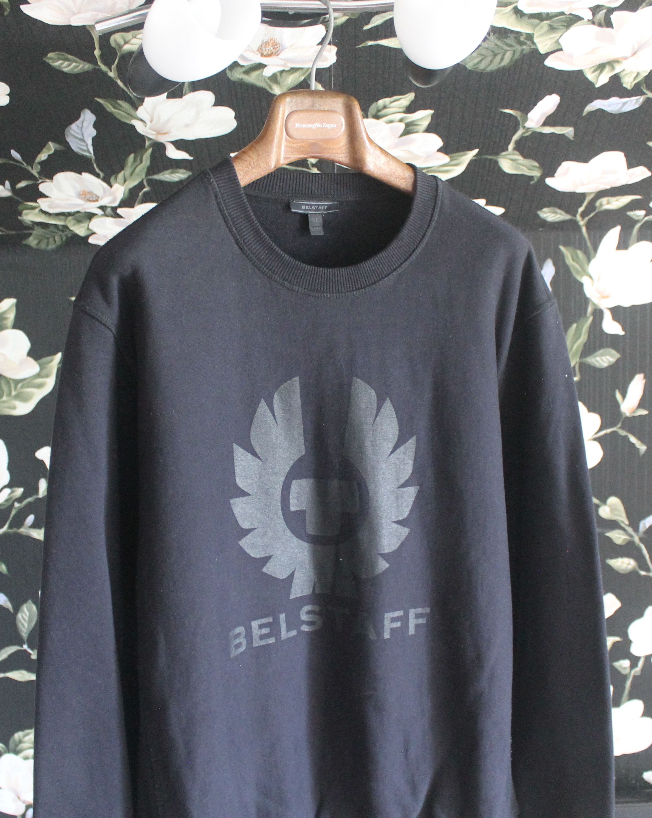 Belstaff Belstaff Big Logo Crewneck Sweatshirts Size US XL / EU 56 / 4 - 2 Thumbnail