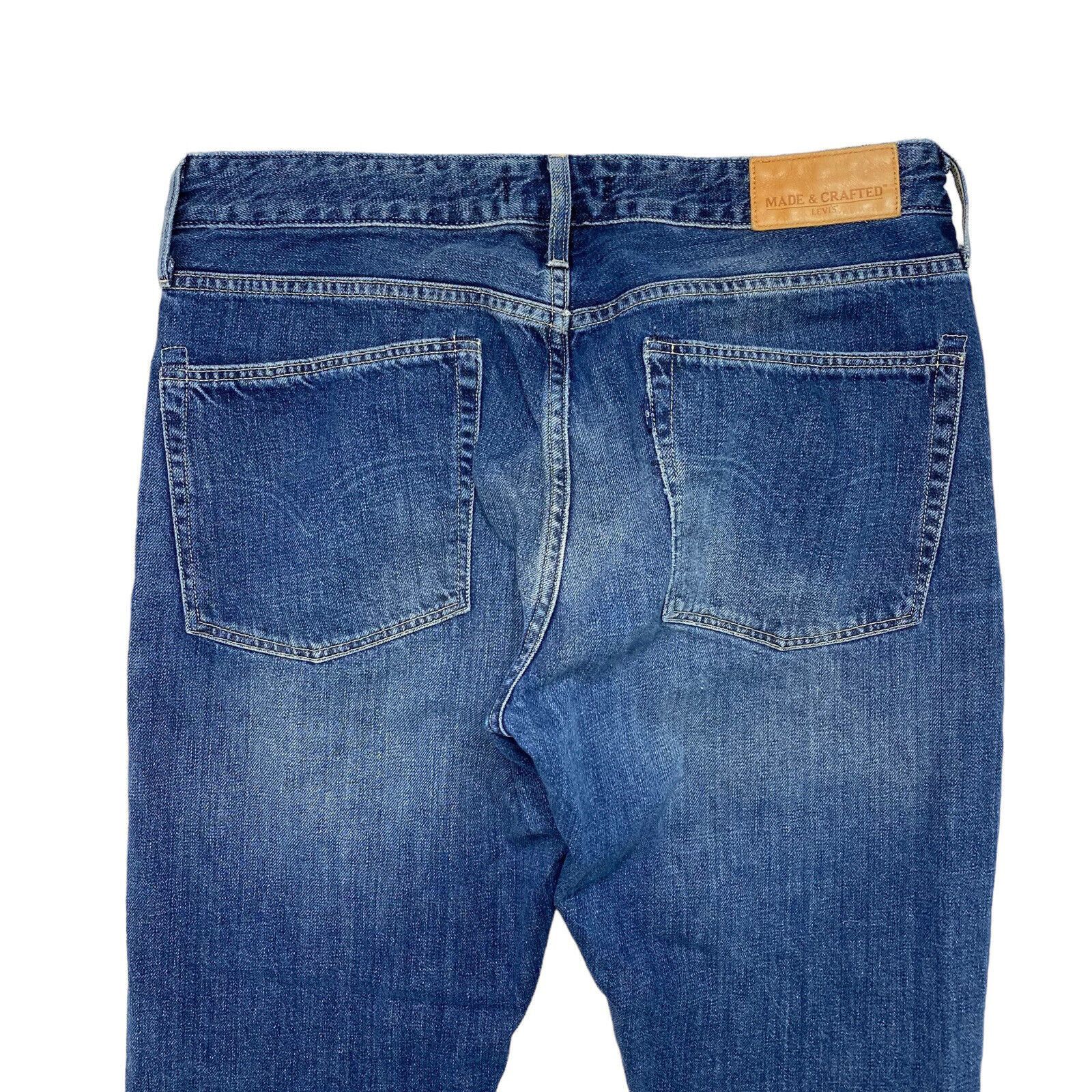 Levi's LEVIS MADE & CRAFTED Distressed Marker Tapered Blue Jeans 28 Size 28" / US 6 / IT 42 - 5 Thumbnail