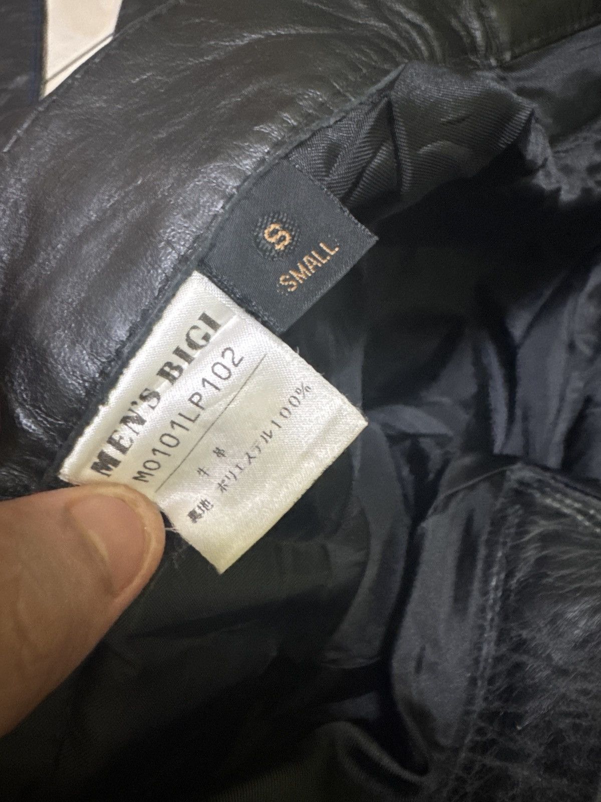 Leather × Vintage VINTAGE RadmesS MEN'S BIGI BLACK FAUX LEATHER Size US 27 - 14 Thumbnail