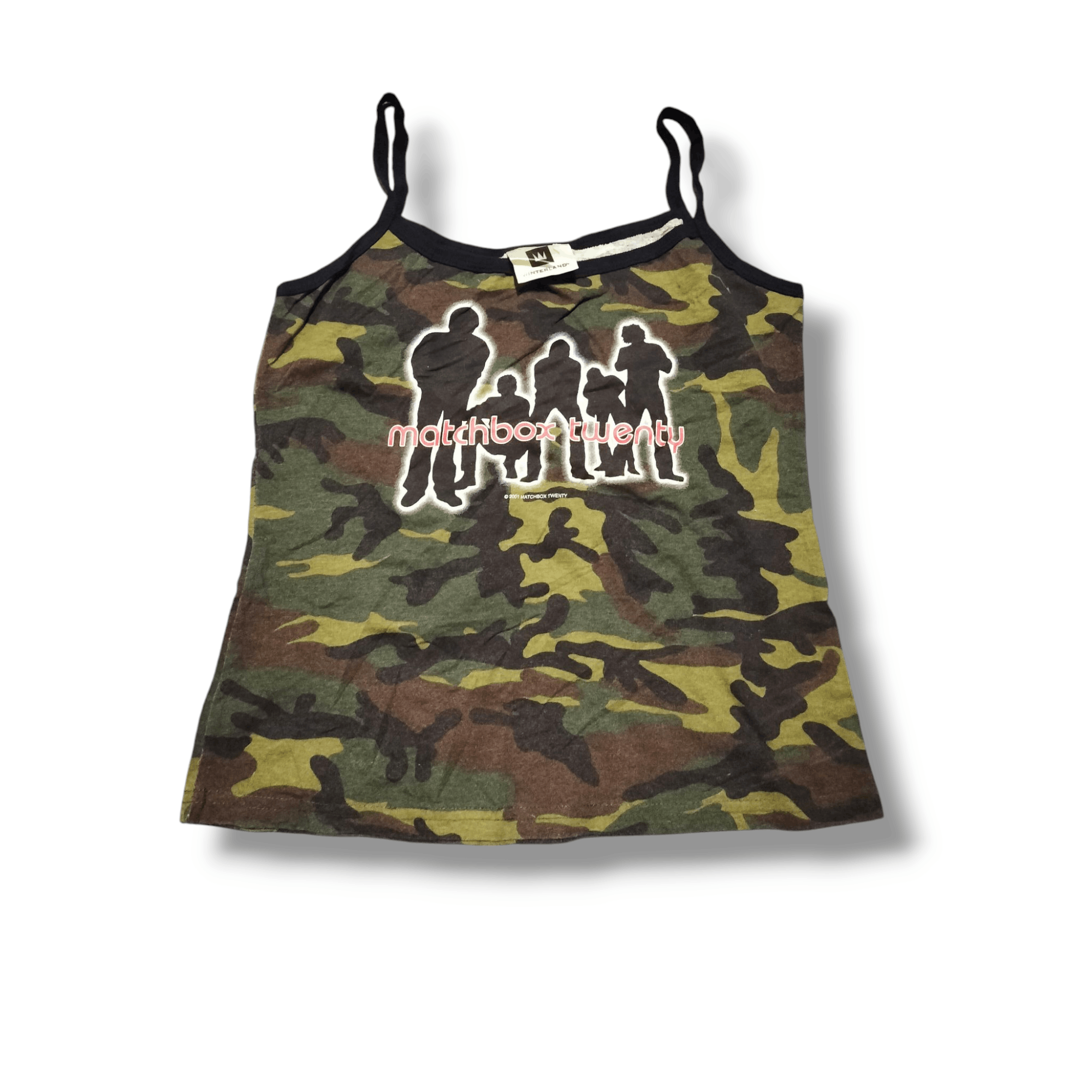 Vintage Matchbox Twenty band 2001 Camisole Tank Top Camou