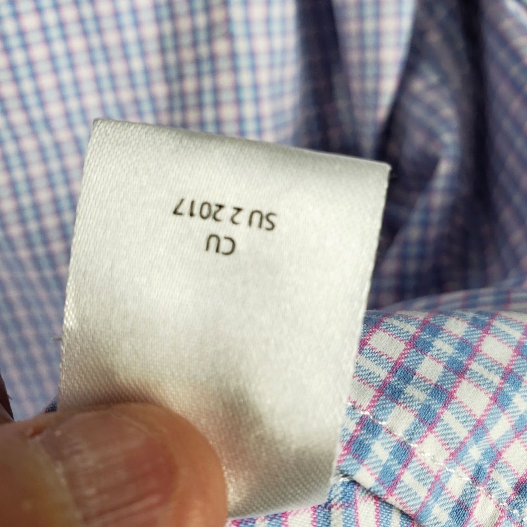 UNTUCKit UNTUCKit Shirt Mens XL Blue Pink Check Long Sleeve Button-Up Casual Golf Office Everyday Size US XL / EU 56 / 4 - 7 Thumbnail