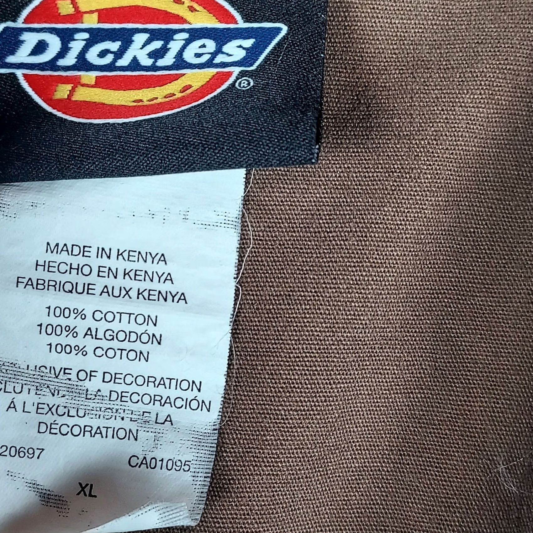 Dickies Dickies Work Shirt Mens XL Brown Button Up Long Sleeve Cotton Pocketed Utility Regular Fit Button-Front Casual Workwear Shirt Size US XL / EU 56 / 4 - 3 Thumbnail