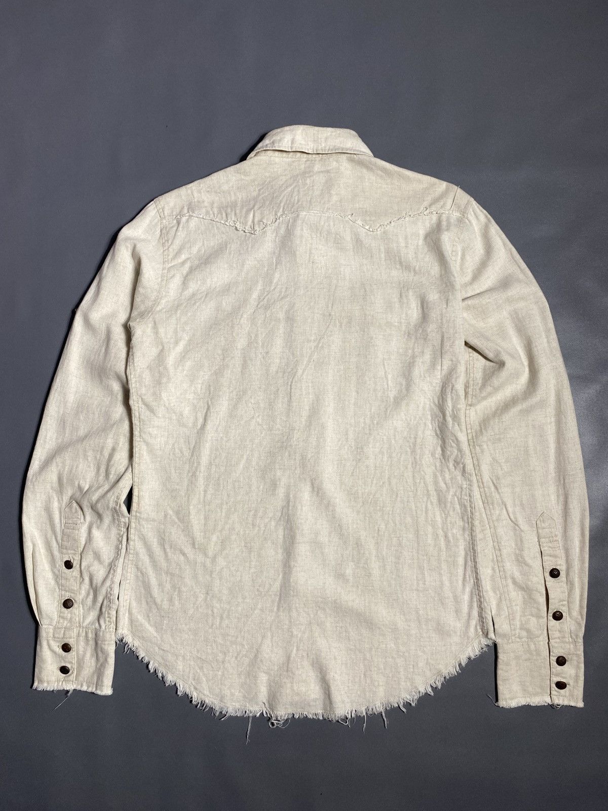 GOA GOA Distressed Button Up Western Shirt Size US M / EU 48-50 / 2 - 4 Thumbnail