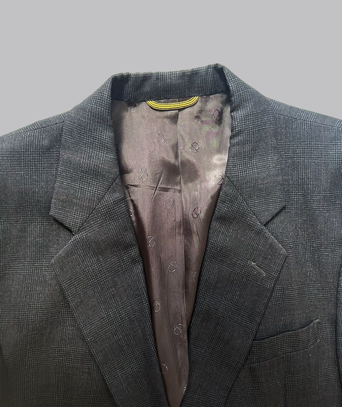 Dior Vintage Dior Checkered Striped Blazer Size 44L - 6 Thumbnail