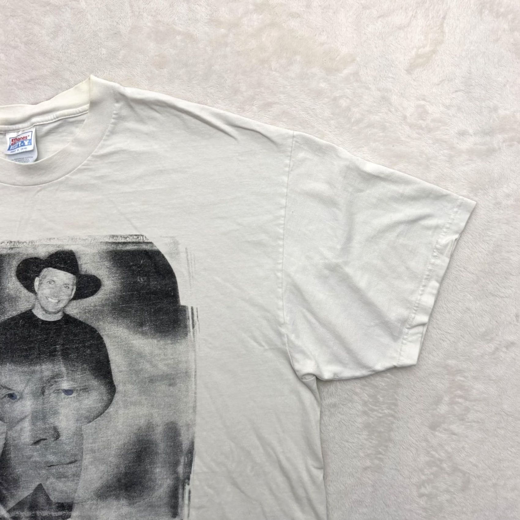 Hanes VINTAGE Hanes Garth Brooks Shirt Mens XL White 1997 90s Graphic Tee Size US XL / EU 56 / 4 - 4 Thumbnail