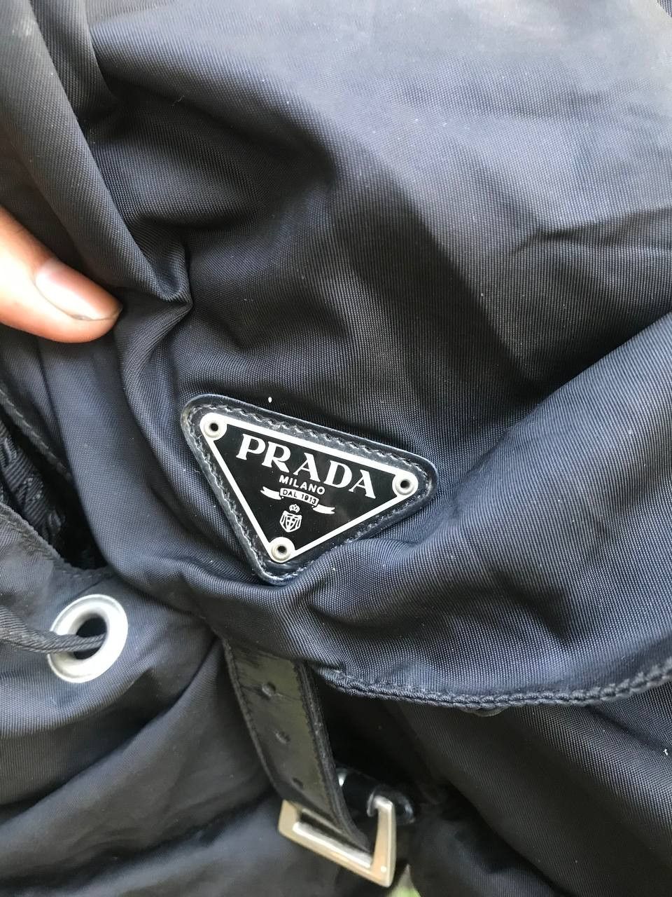 Prada × Vintage Authentic Prada Black Backpack Size ONE SIZE - 3 Thumbnail