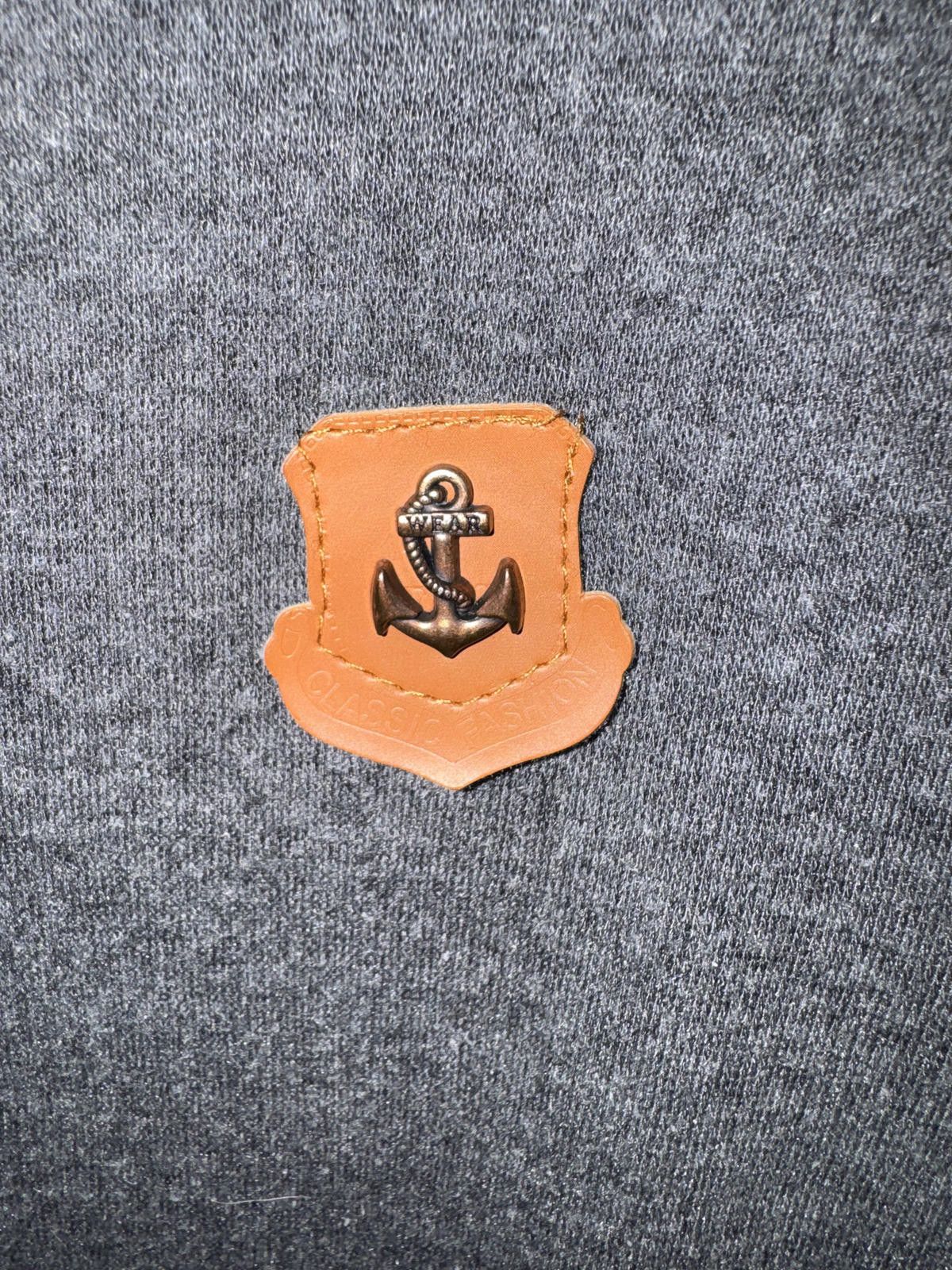 Other Anchor Detail Gray Hooded Zip-Up Sweater Size M / US 6-8 / IT 42-44 - 2 Thumbnail
