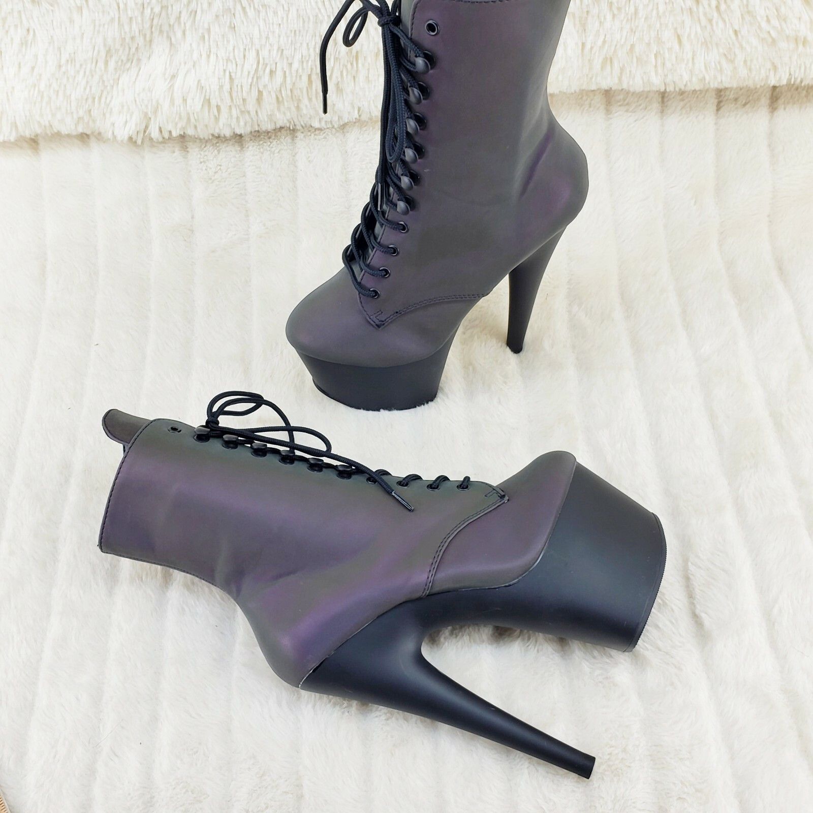 Other Adore 1020REFL Reflective Upper Platform 7" High Heel Ankle Size US 12 / IT 42 - 3 Thumbnail