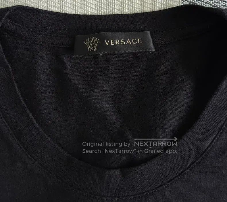 Versace Versace Embroidered diamond-encrusted T-shirt Size US XL / EU 56 / 4 - 6 Thumbnail