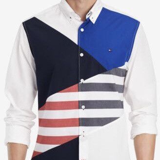 Tommy Hilfiger Tommy Hilfiger Men’s Colorblocked Stripe Long Sleeve Shirt Size US M / EU 48-50 / 2 - 2 Thumbnail