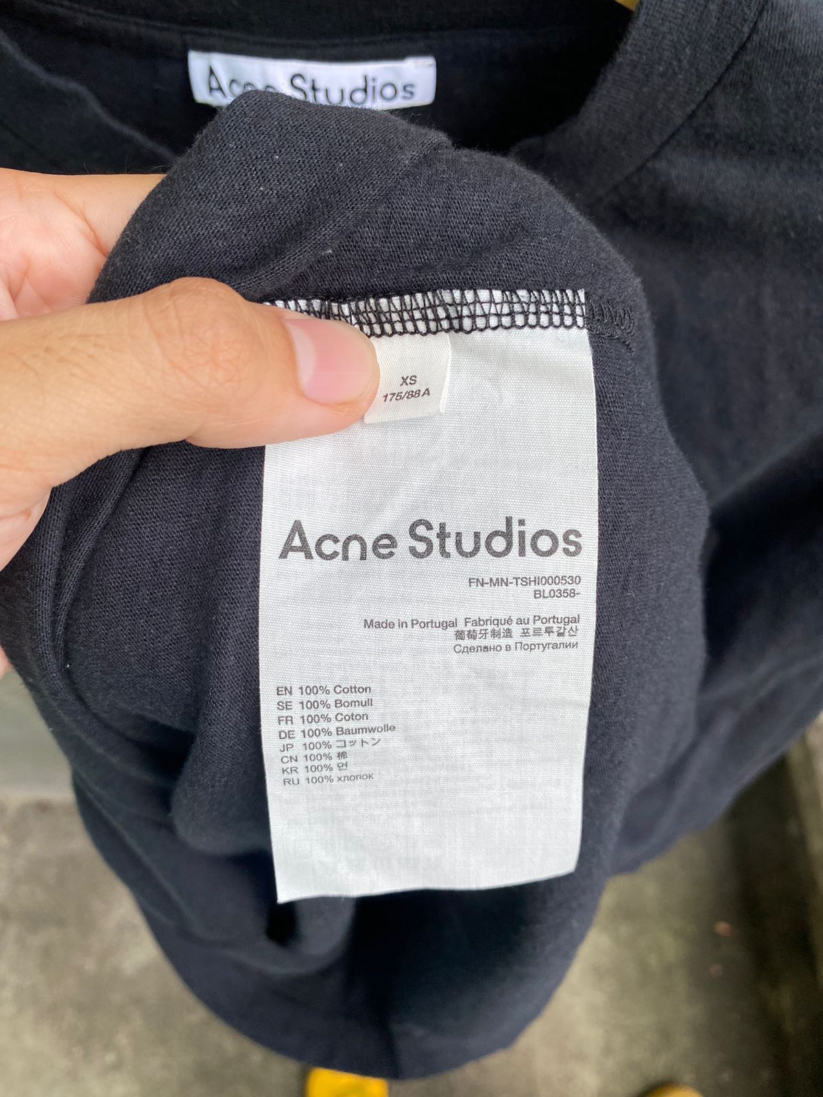 Acne Studios Glow In The Dark Logo Tee Size US XS / EU 42 / 0 - 7 Thumbnail