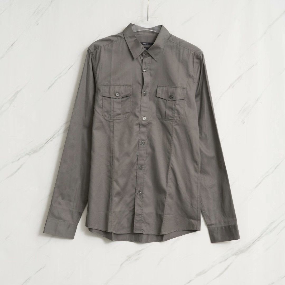 Gucci Gucci Men's Workwear Long-Sleeve Shirt Size US XXS / EU 40 - 1 Thumbnail