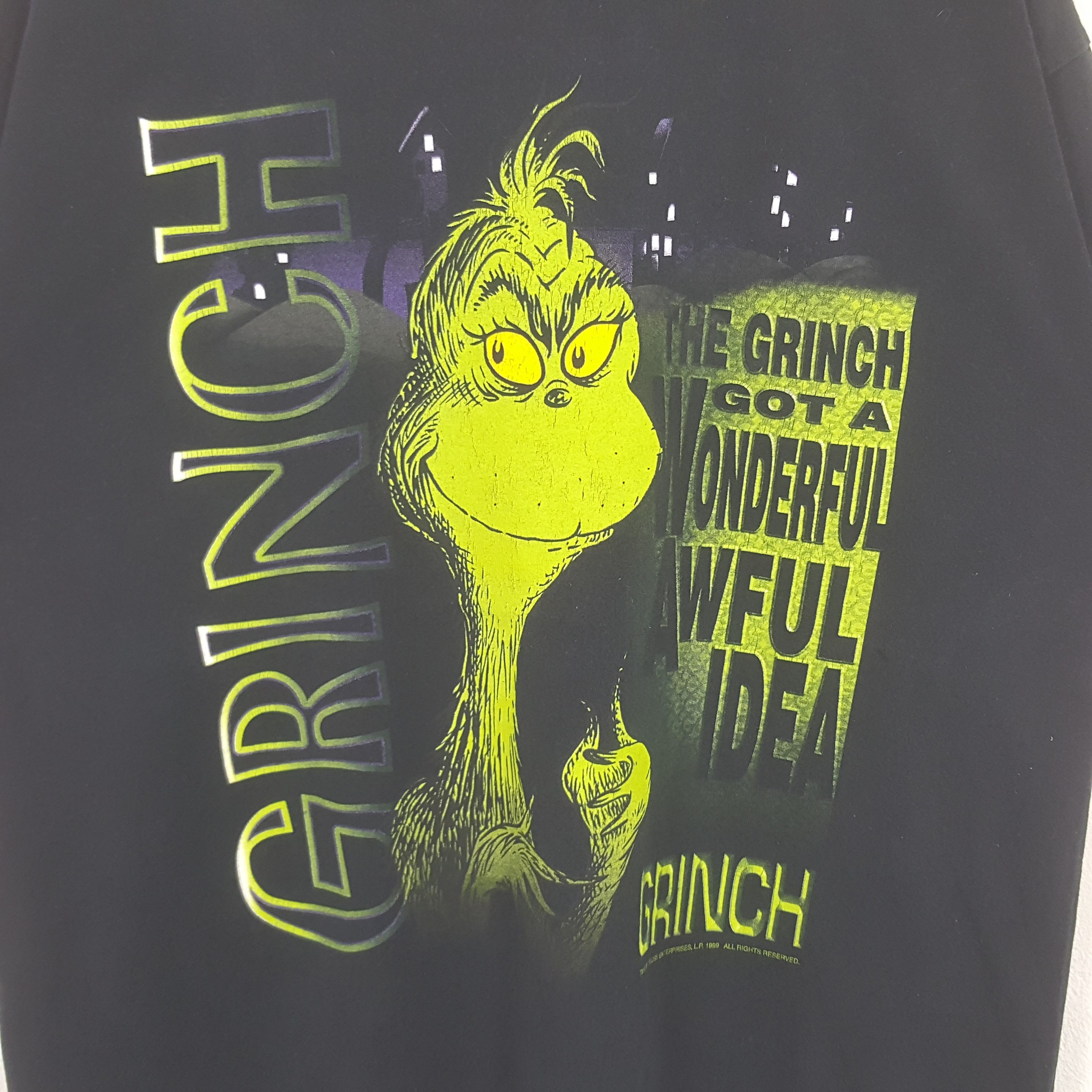 Vintage Vintage 90's Grinch Dr. Seuss Comedy Movie Tshirt RR15 Size US XL / EU 56 / 4 - 2 Thumbnail