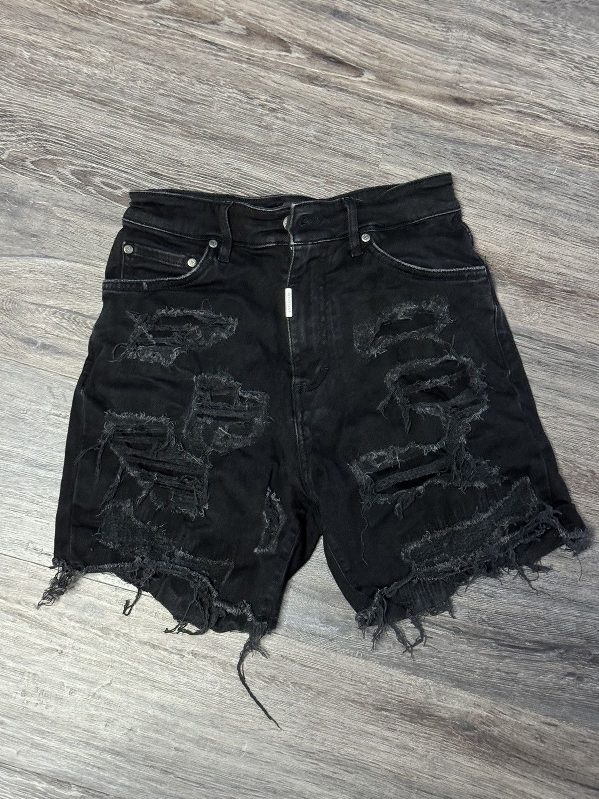 Represent Clo. Represent clothing denim ripped shorts Size US 29 - 1 Thumbnail