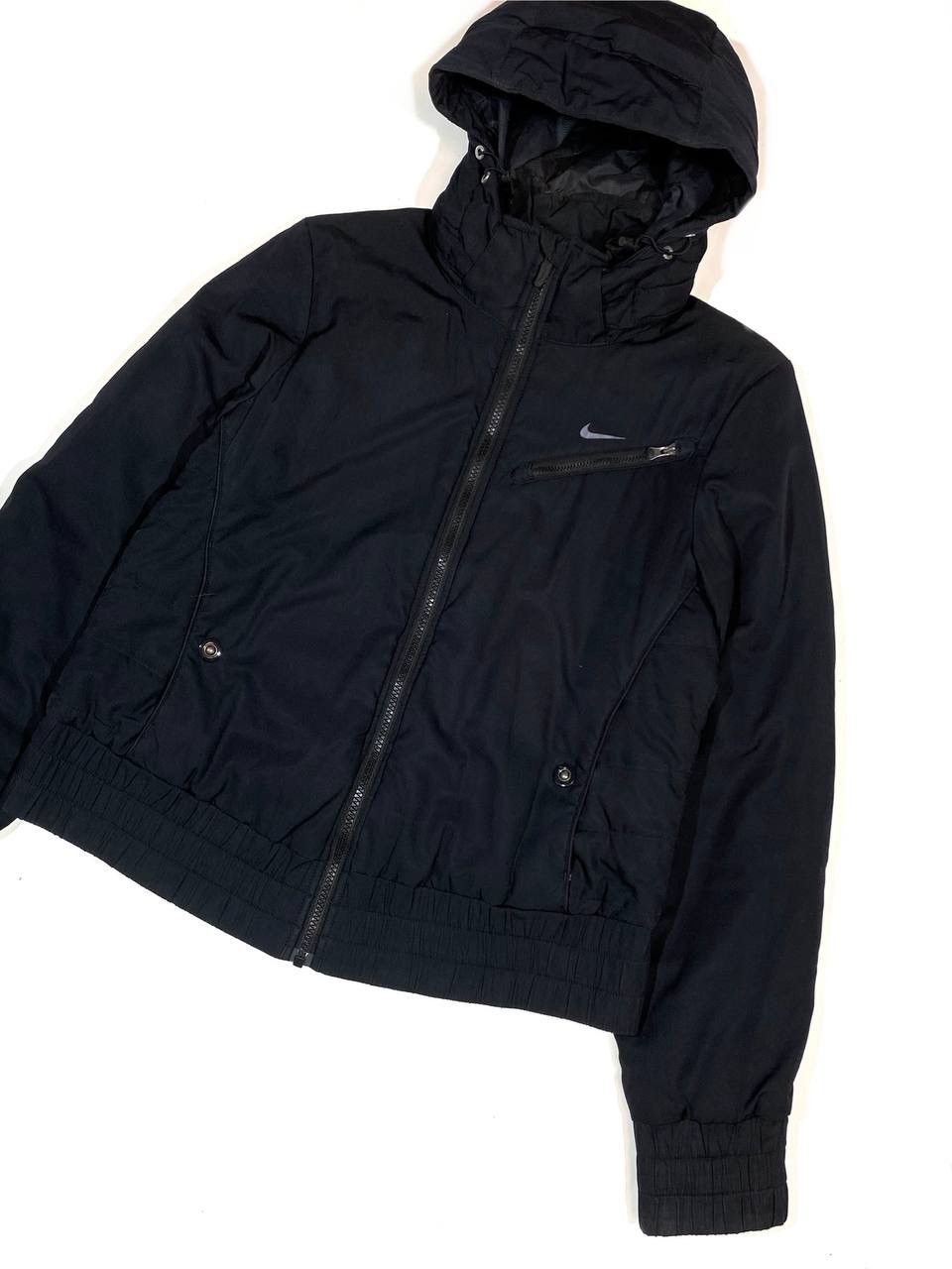 Nike × Vintage Nike Vintage Full Black Jacket Size M / US 6-8 / IT 42-44 - 2 Thumbnail