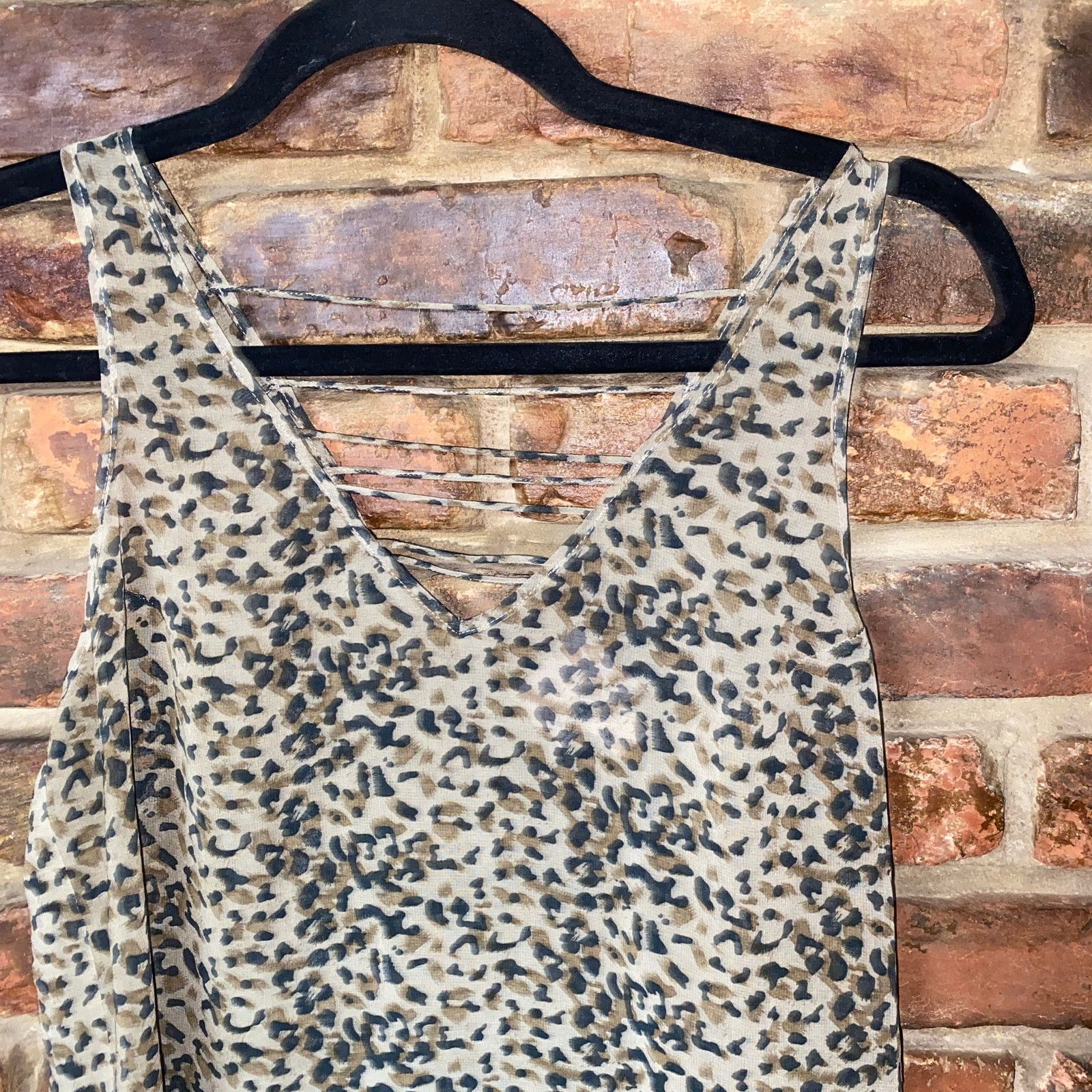 Other YAYA Nom De Plume Leopard Strappy Sleeveless Tank Top Small Size S / US 4 / IT 40 - 2 Thumbnail