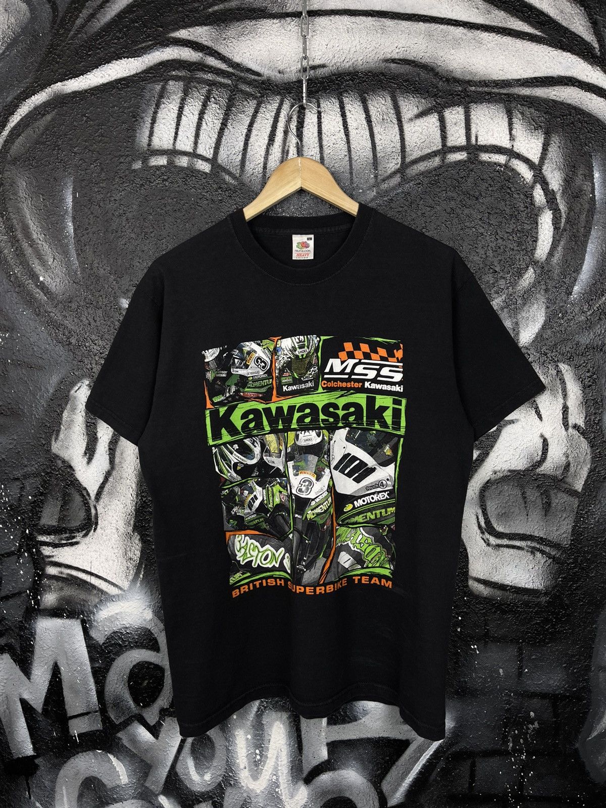 Fruit Of The Loom Kawasaki British Superbike Team Racing T-Shirt Men’s Size L Size US L / EU 52-54 / 3 - 2 Thumbnail