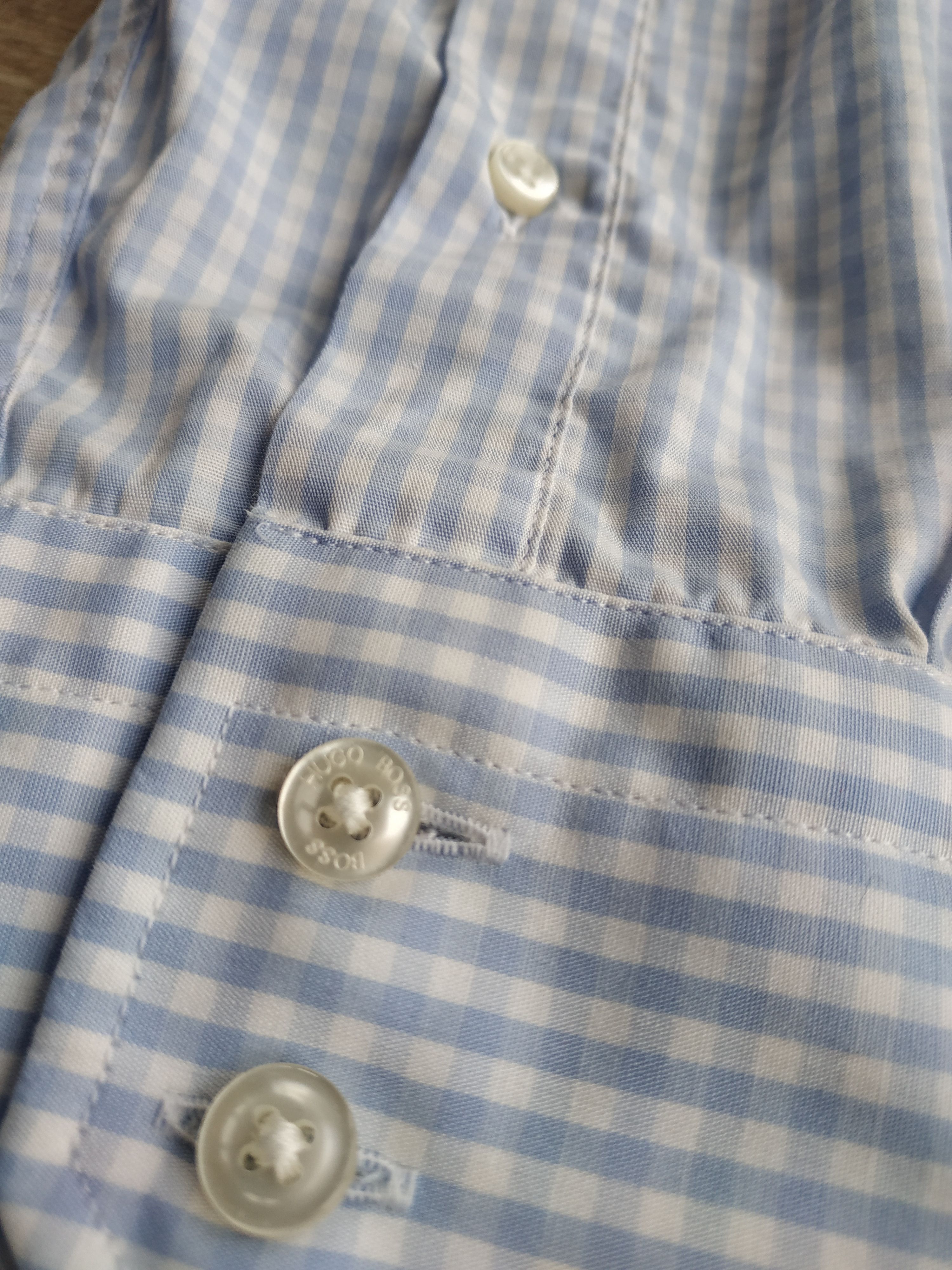 Hugo Boss HUBO BOSS Men's Checkered Button Up Shirt, s. M/ 39(collar) Size US M / EU 48-50 / 2 - 5 Thumbnail