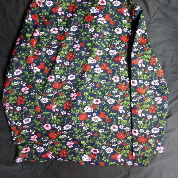 Other Vintage Floral Polyester Disco Button Shirt Size L / US 10 / IT 46 - 5 Thumbnail