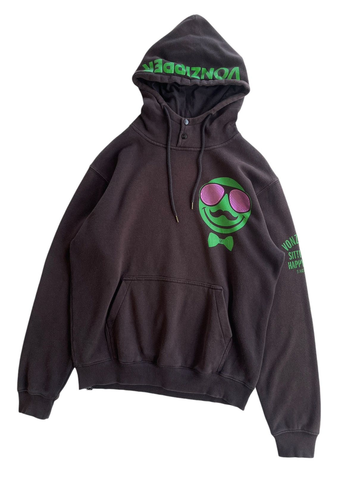 VonZipper Vonzipper Smile Faces Sunfaded Hoodies Size US L / EU 52-54 / 3 - 4 Thumbnail