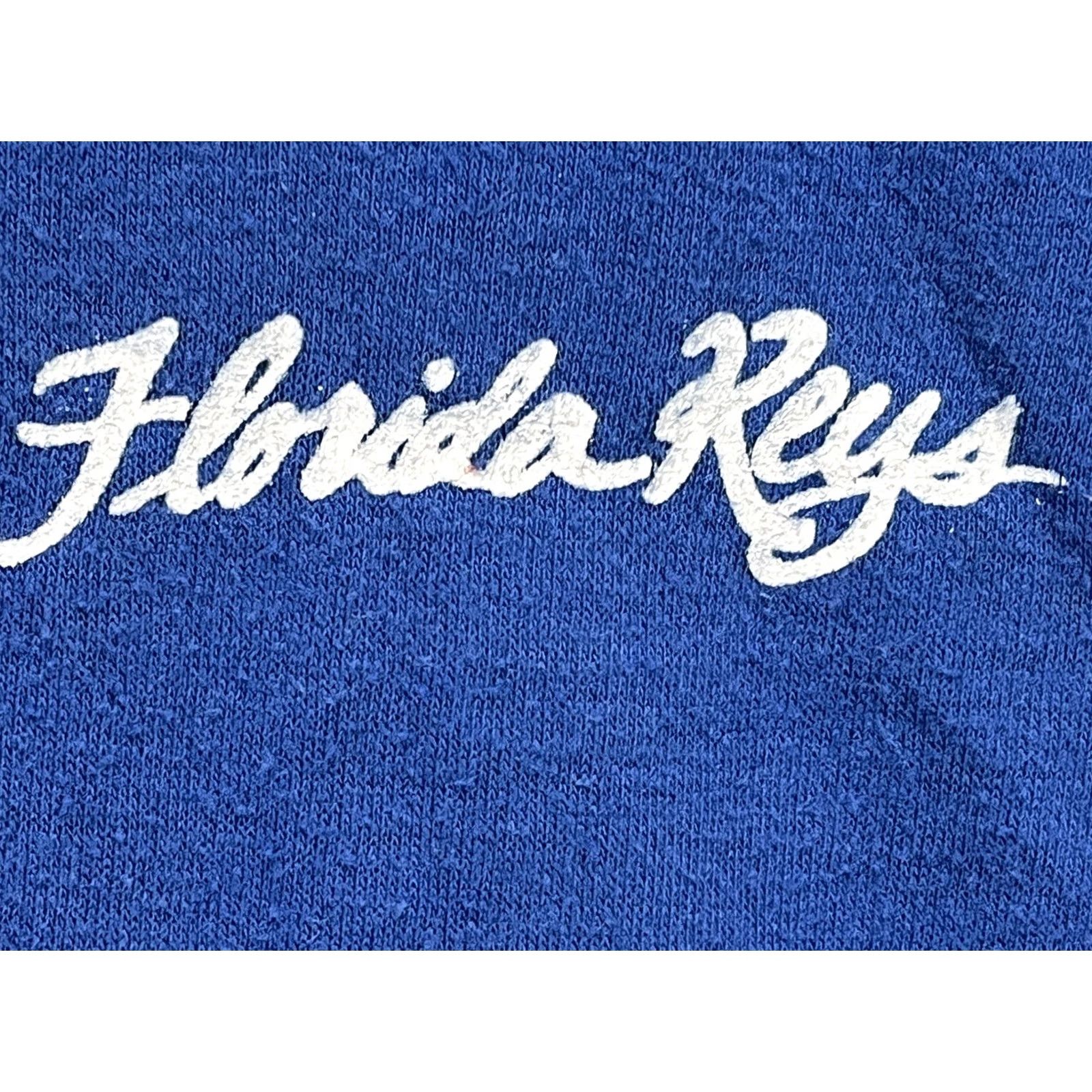 Vintage VINTAGE Stedman Florida Keys T-Shirt Mens XL Blue Crew Neck Short Sleeve Single Stitch Made USA 80s Sailing Boating Graphics GUC Size US XL / EU 56 / 4 - 4 Thumbnail