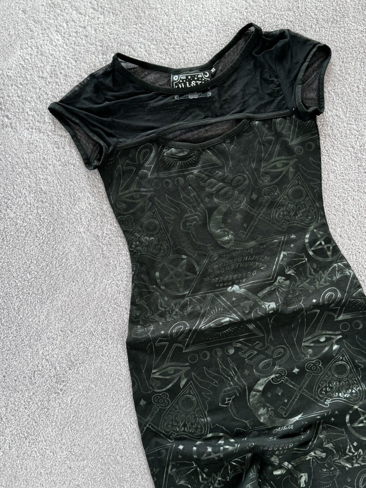 Beauty Beast Killstar Gothic Vibe Y2K Womens Opium Mini Dress Size XS / US 0-2 / IT 36-38 - 4 Thumbnail