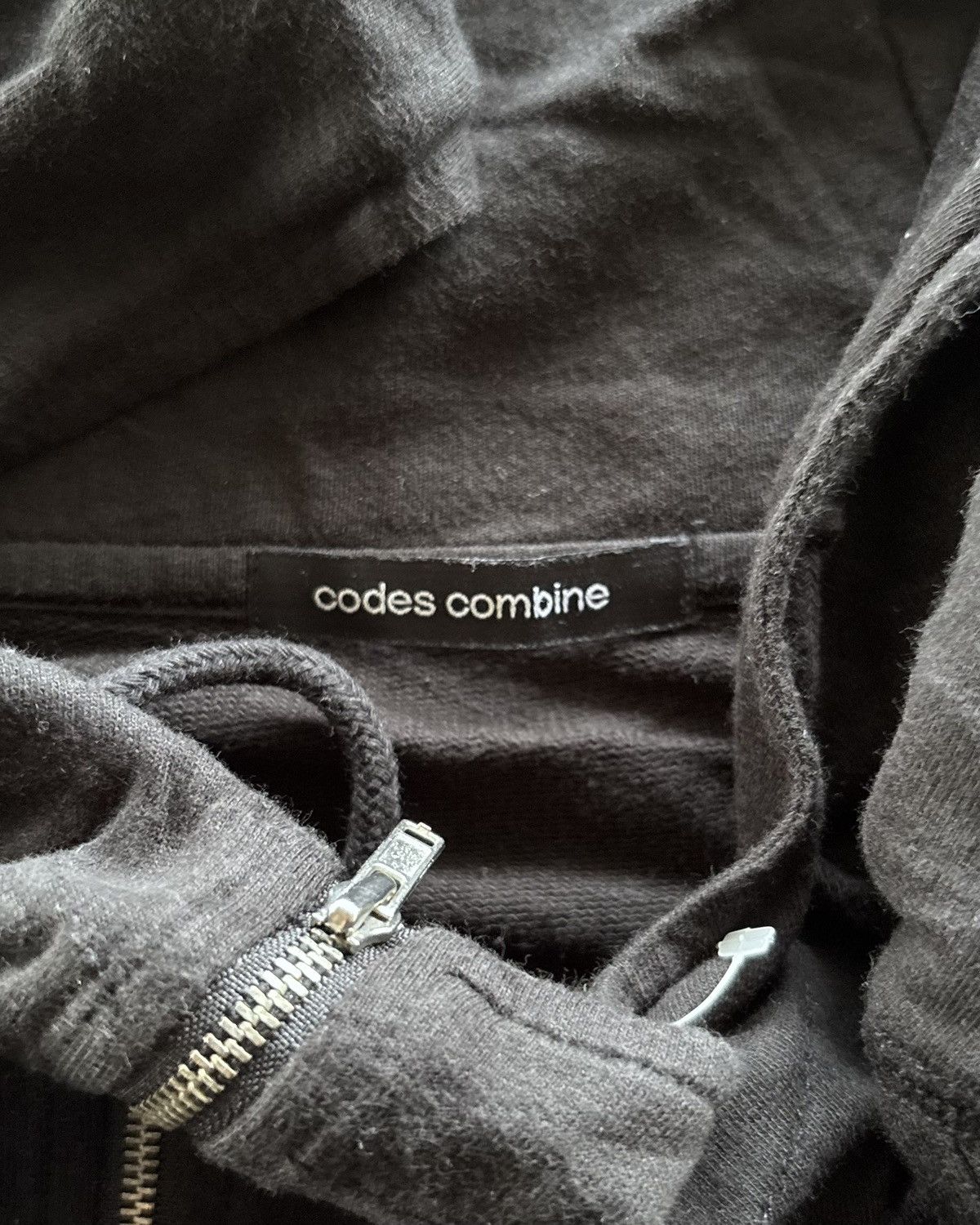 If Six Was Nine Codes Combine Assymetrical Faded Black Hoodie Size US L / EU 52-54 / 3 - 5 Thumbnail