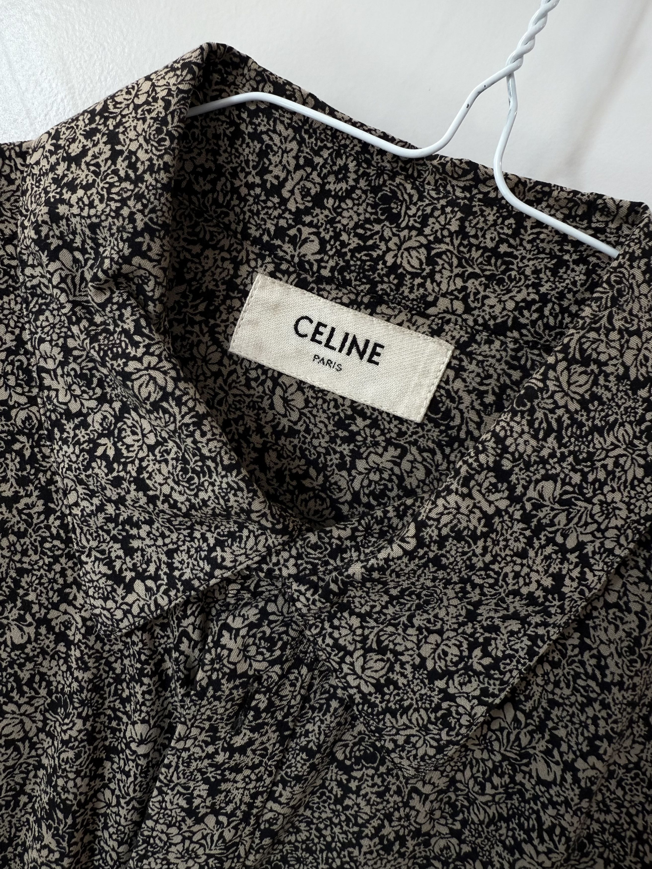 Celine Celine FW20 Floral Print Viscose Shirt - 39 Size US M / EU 48-50 / 2 - 3 Thumbnail