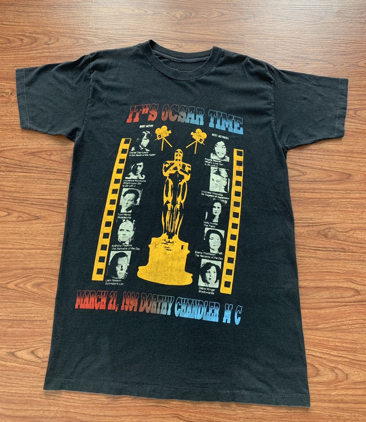 image of Movie x Vintage It's Oscar Time in Black, Men's (Size 2XL)