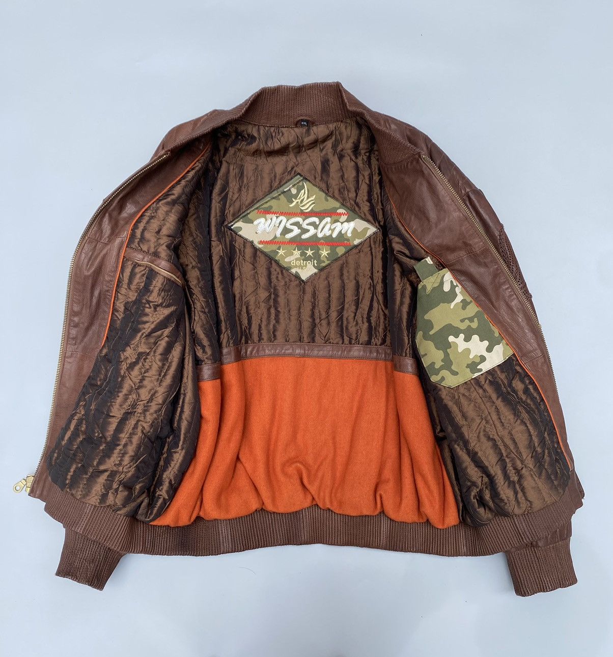 Al Wissam Al- Wissam- Indian Heritage Mango Pattern Leather Jacket Size US XXL / EU 58 / 5 - 19 Thumbnail