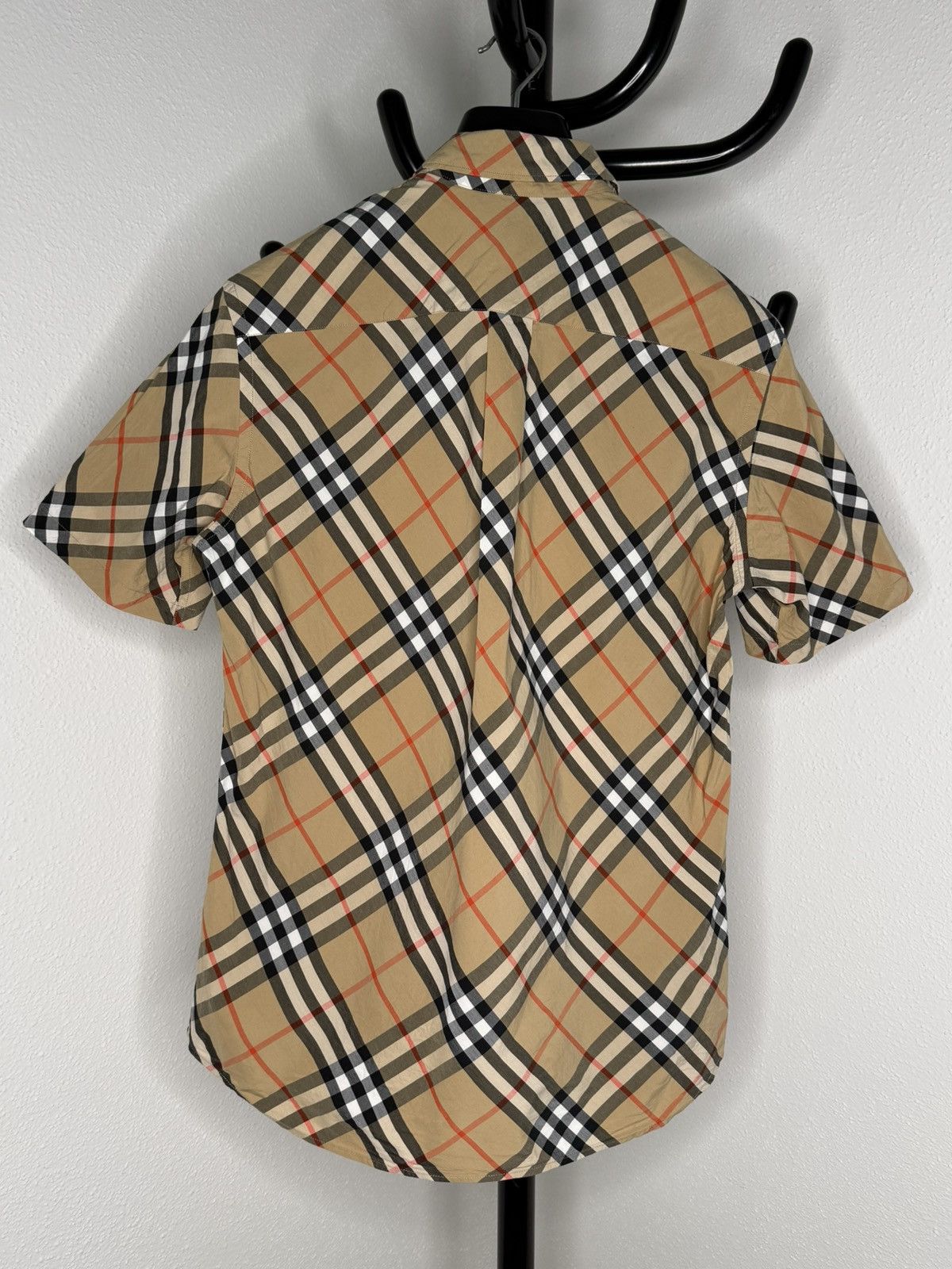 Burberry Burberry Short Sleeve Check Cotton Poplin Shirt Size US S / EU 44-46 / 1 - 2 Thumbnail