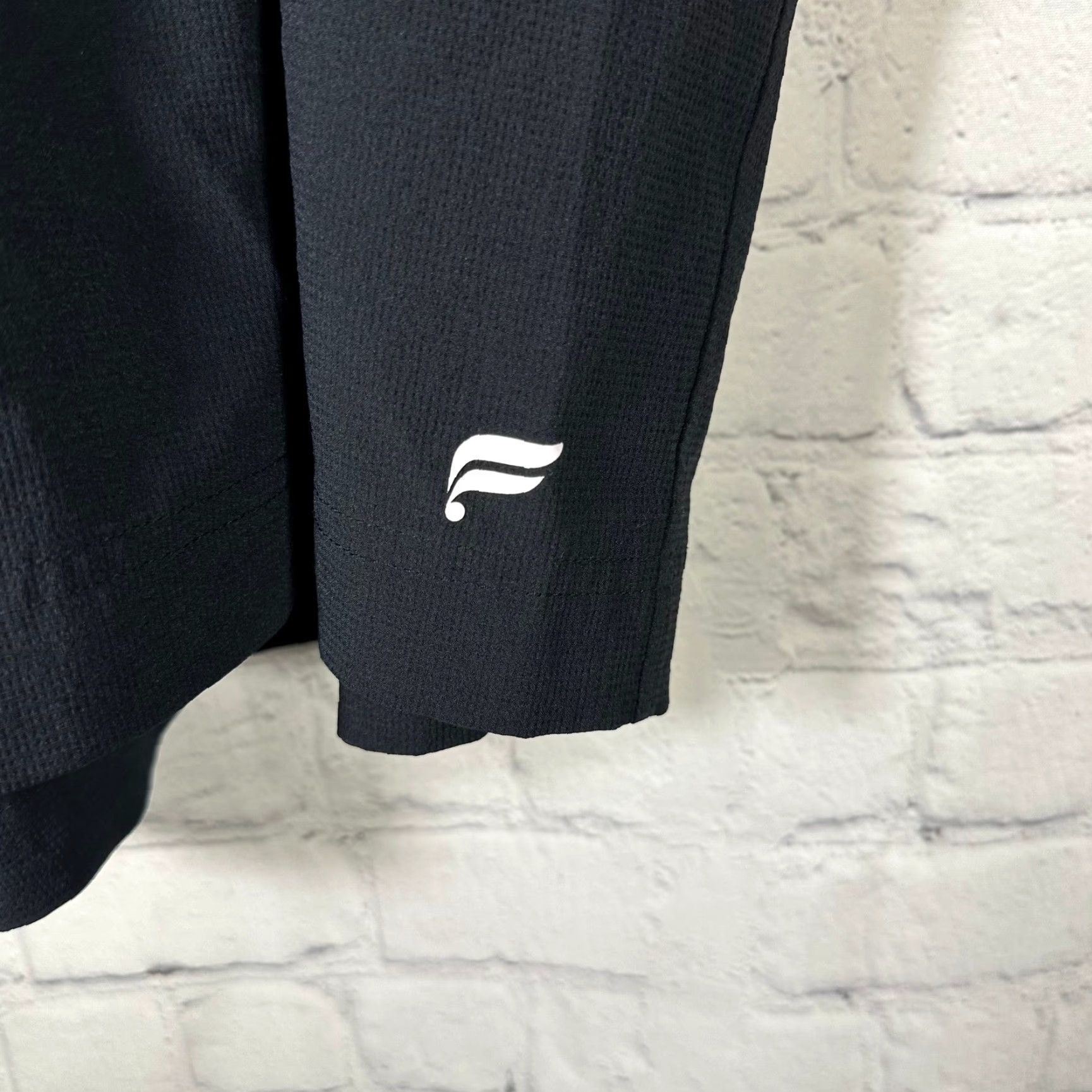 Fabletics Fabletics Mens Black Athletic Shorts 2XL Regular Inseam 7 in Gym Training Elastic Drawstring Pockets Logo Size US 39 - 2 Thumbnail