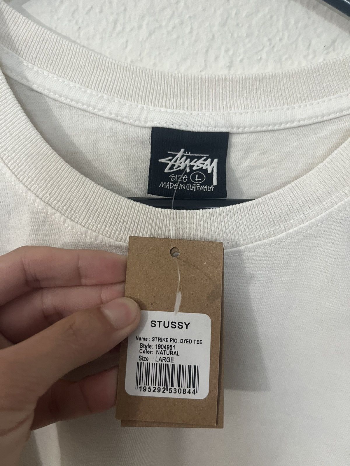 Stussy Stussy Strike Pigment Dyed Tee T-Shirt Natural Size L Large Size US L / EU 52-54 / 3 - 3 Thumbnail