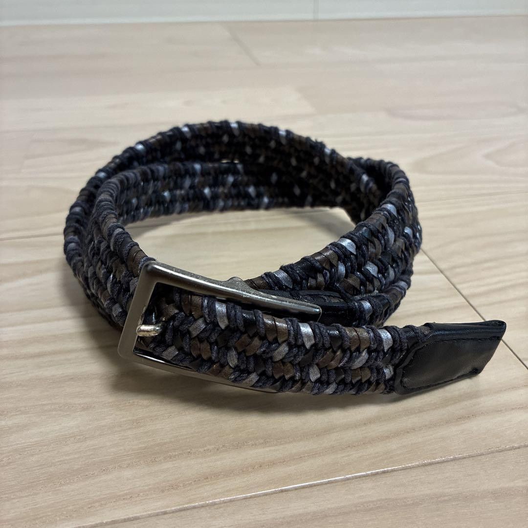 Issey Miyake Issey Miyake Men Braided Leather Belt - Size S (Adjustable) Size 30 - 1 Thumbnail