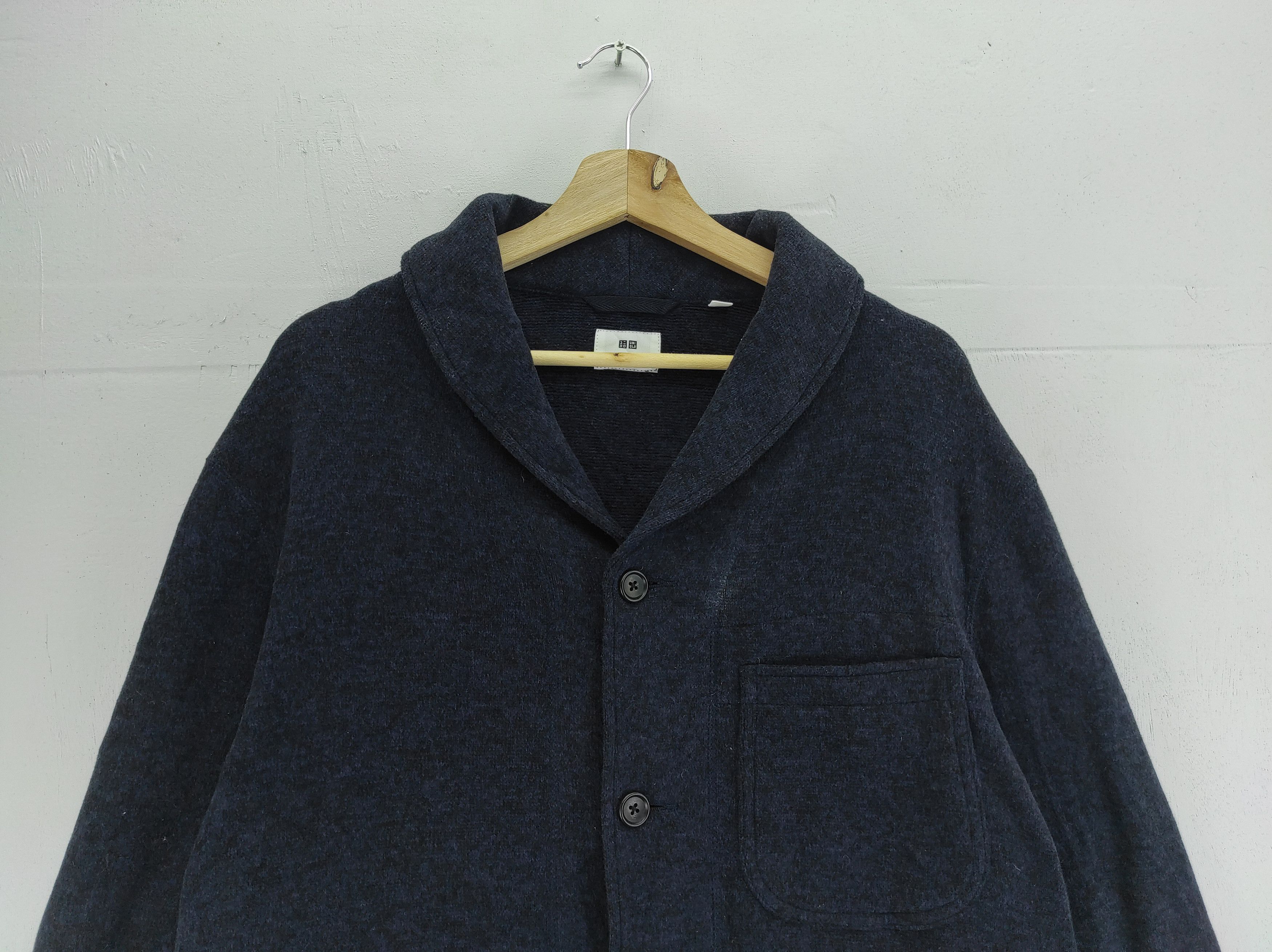 Engineered Garments × Japanese Brand × Uniqlo Uniqlo X Engineered Garments Shawl Collar Fleece Jacket Size US L / EU 52-54 / 3 - 4 Thumbnail