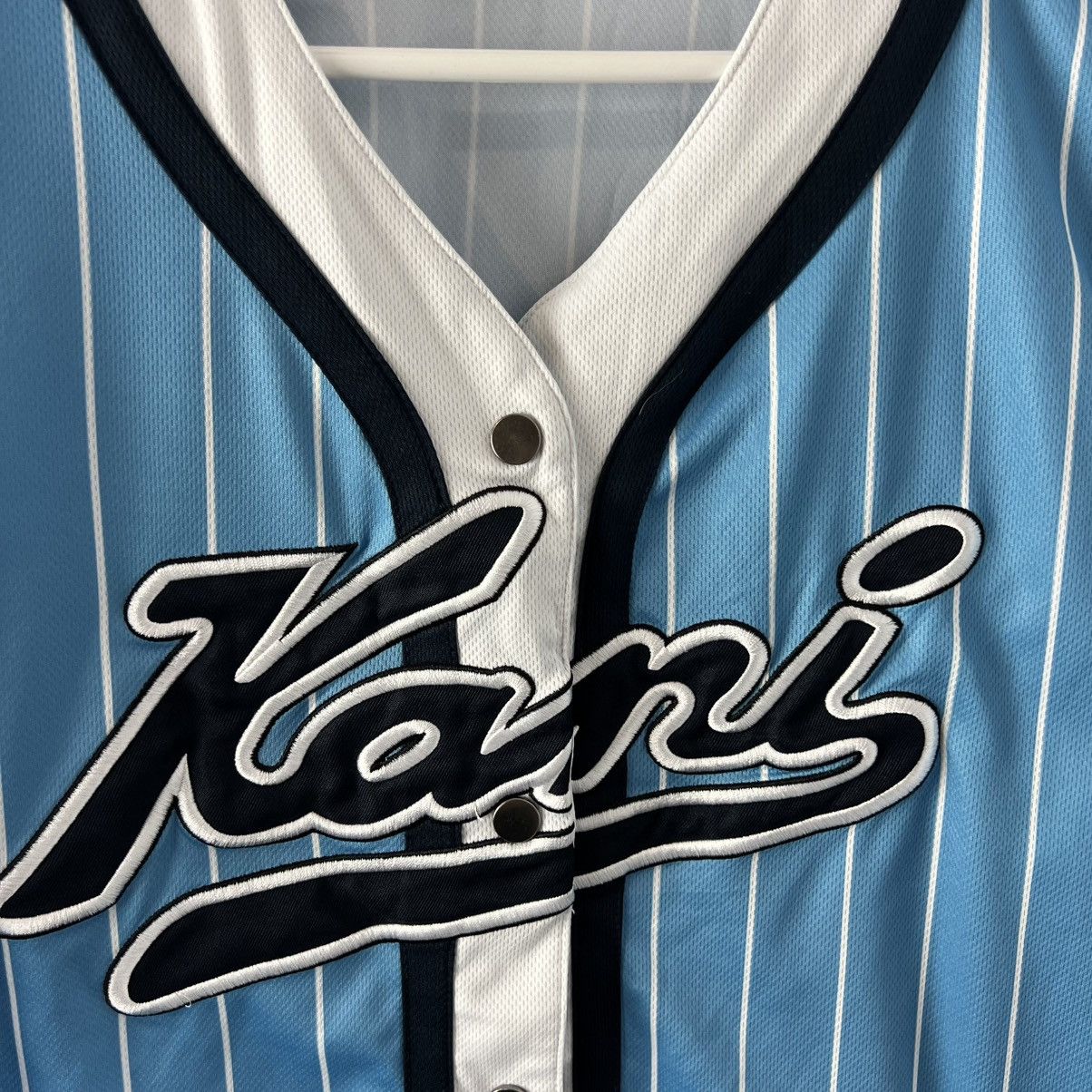 Karl Kani Vintage Y2K Karl Kani Big Logo Button Up Jersey T-Shirt Size US M / EU 48-50 / 2 - 3 Thumbnail