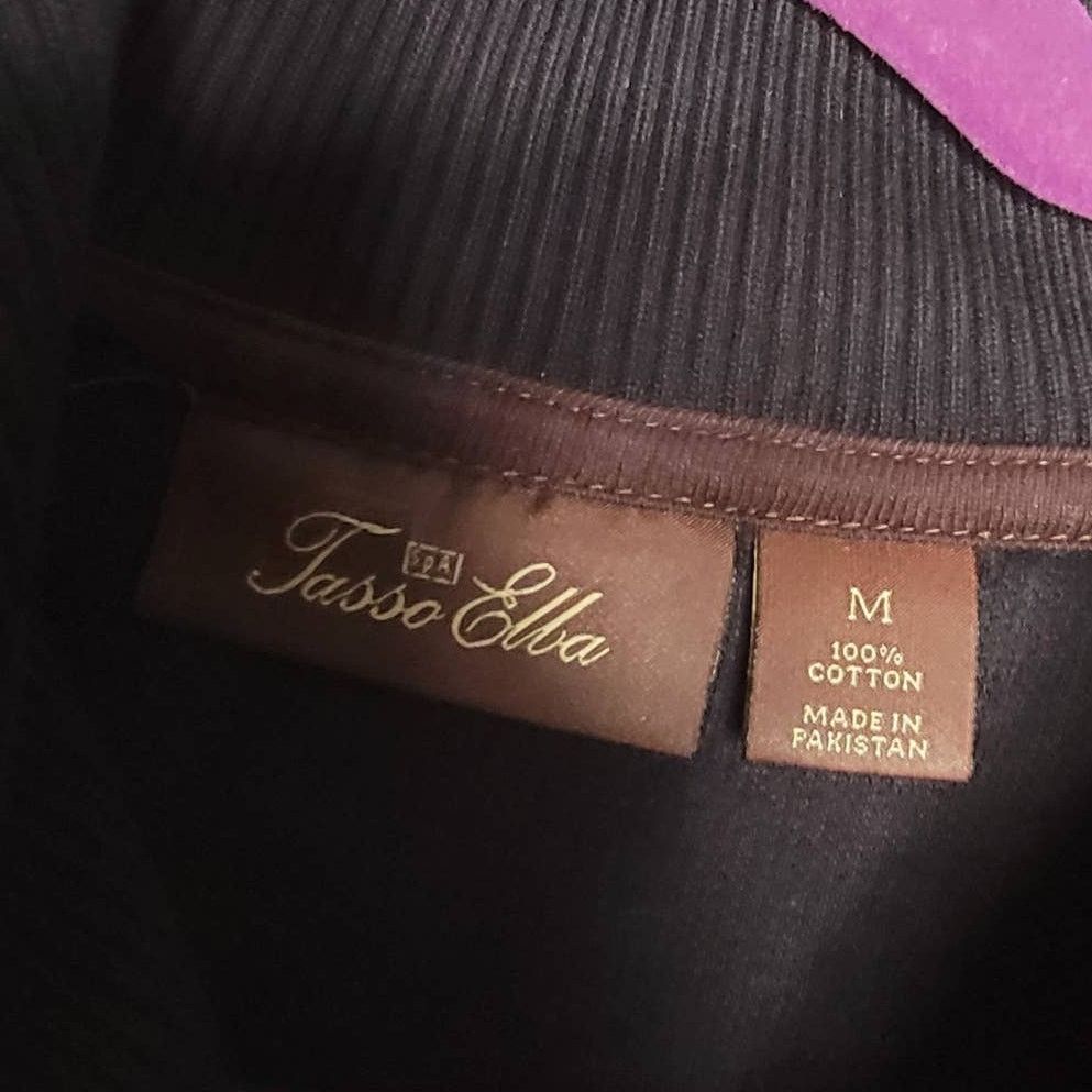 Tasso Elba Tasso Elba Saks Fifth Ave Cotton Shawl Collar sweater sz M Size US M / EU 48-50 / 2 - 6 Thumbnail