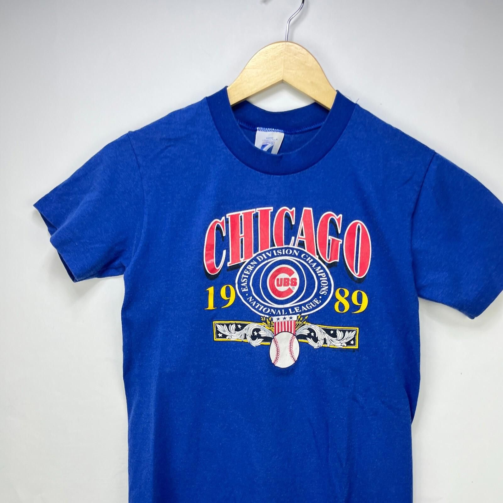 Other Vintage 80s Chicago Cubs Logo 7 T Shirt Youth Large Size ONE SIZE - 2 Thumbnail