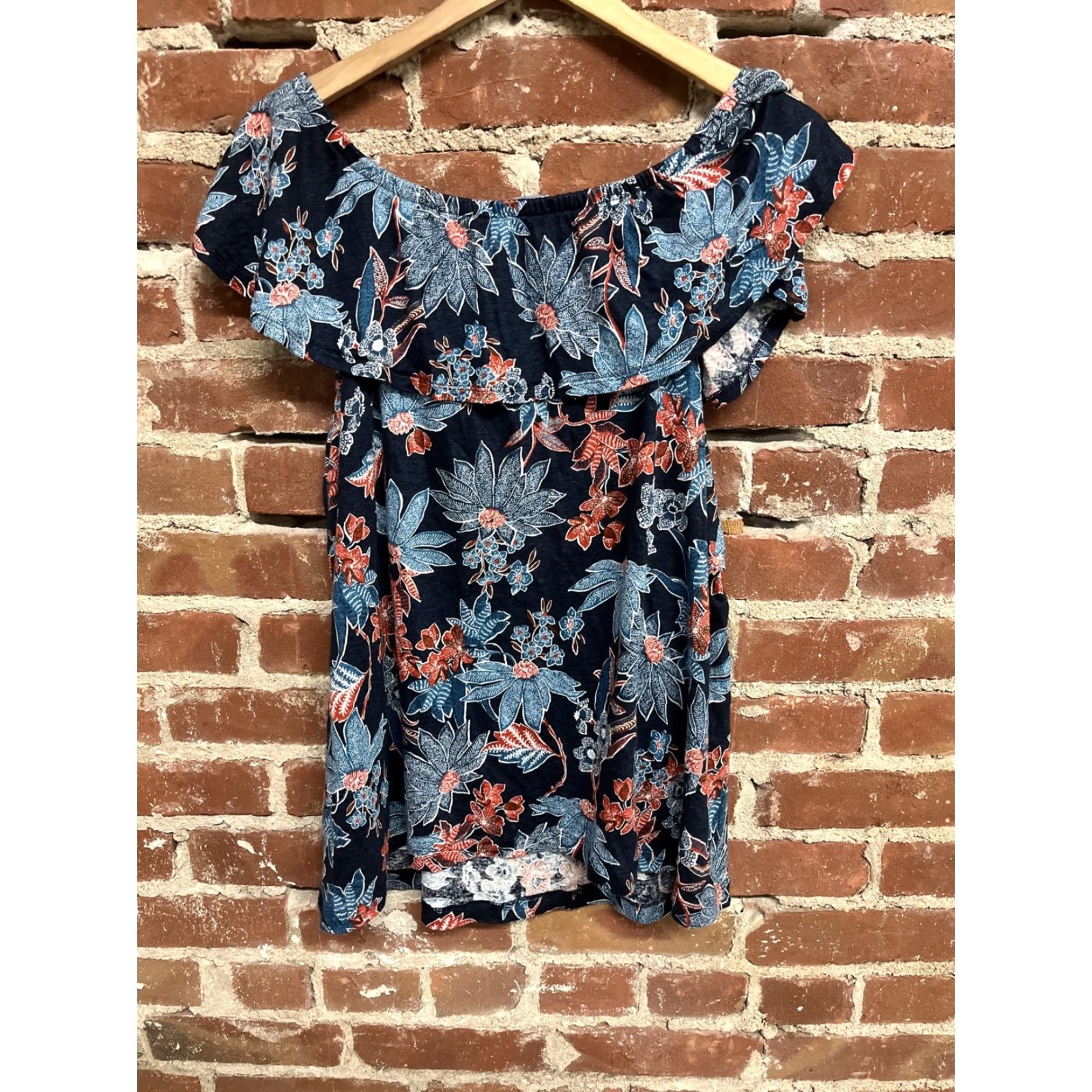 J. Jill VINTAGE J. Jill Love Linen Floral Pattern Blouse & Pull on Pants Sz Medium Blue Womens M Floral Pattern Blouse Pants Womens Blu e Love Pattern Size M / US 6-8 / IT 42-44 - 2 Thumbnail