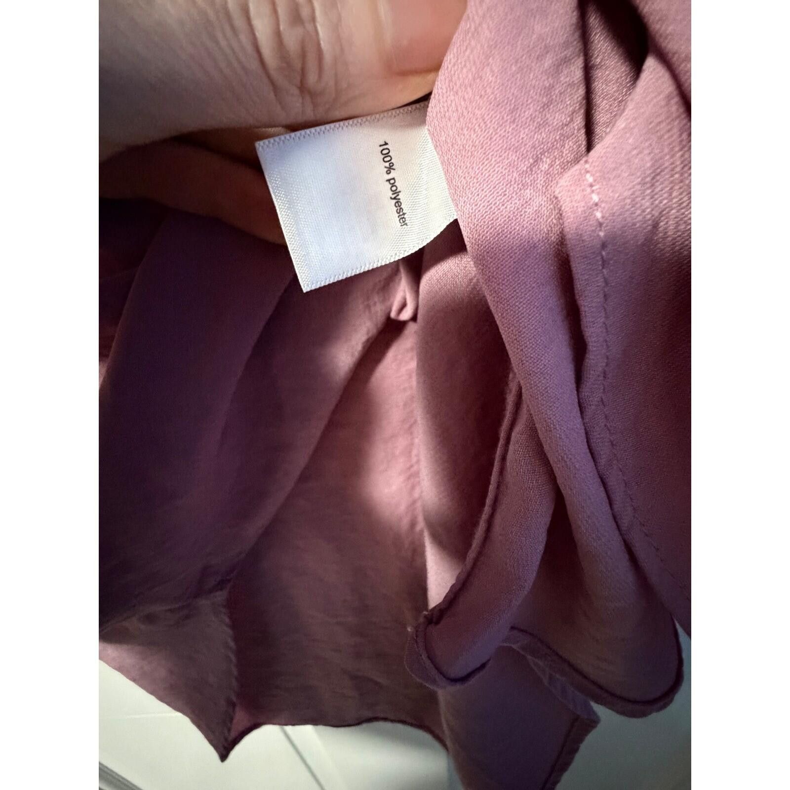 Other Maurices Blouse Womens Small Mauve 3/4 Roll Sleeve V-Neck Size S / US 4 / IT 40 - 5 Thumbnail
