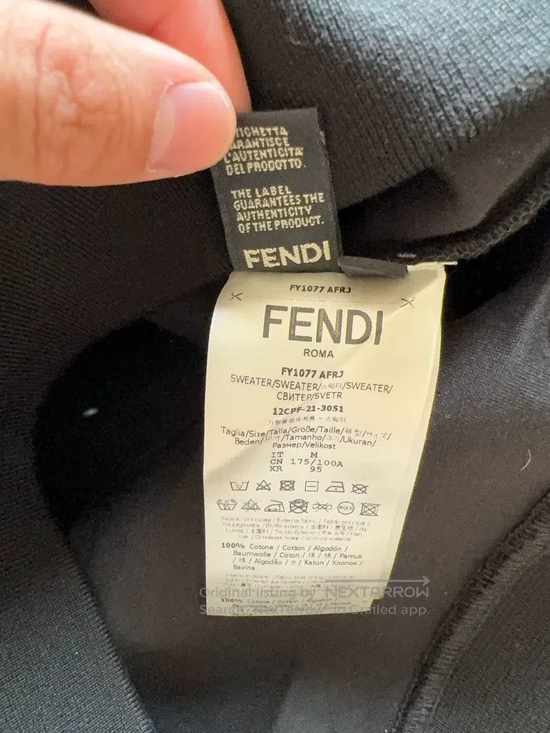 Fendi Fendi logo sweatshirt Size US M / EU 48-50 / 2 - 4 Thumbnail