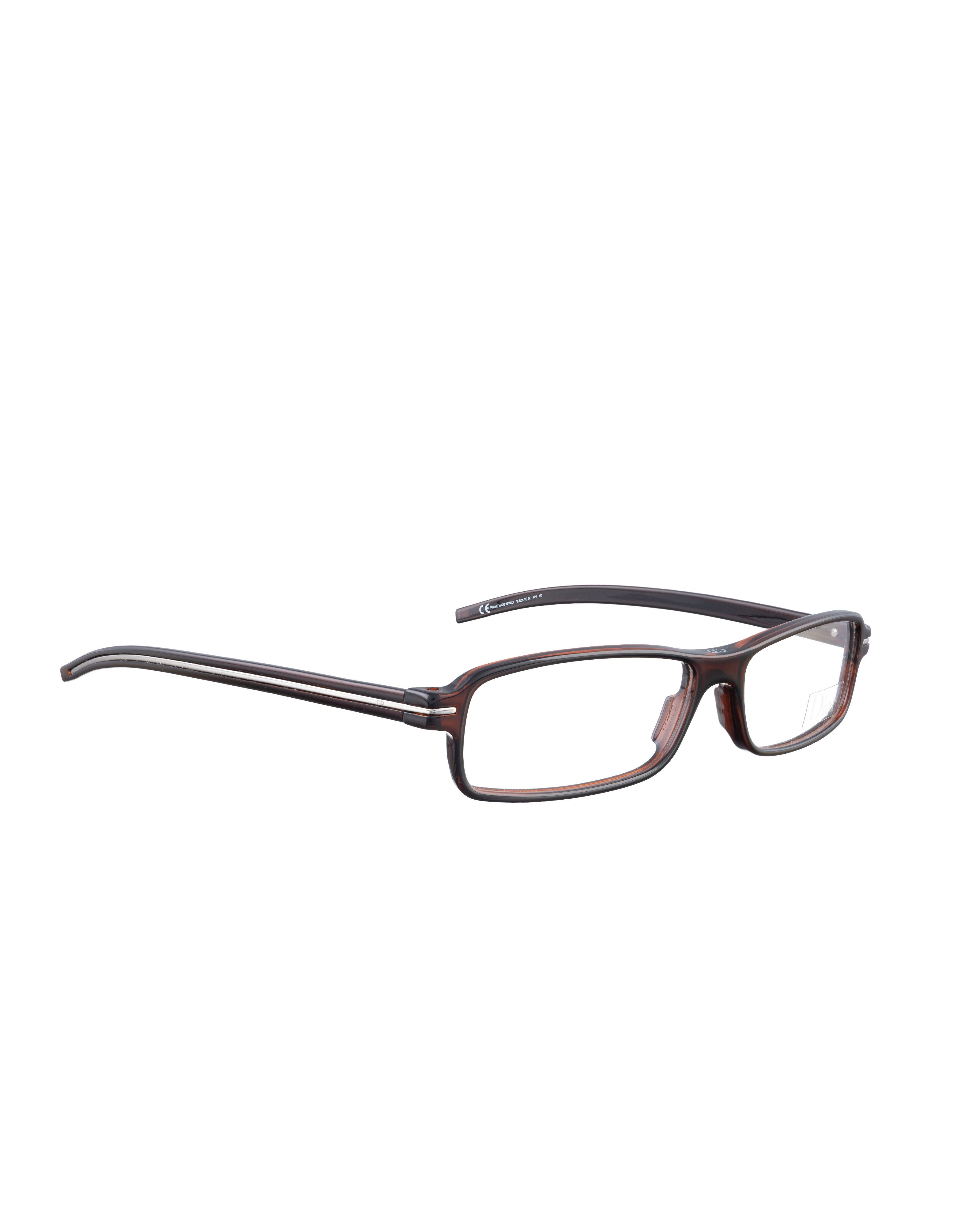 Dior Dior 00s Brown Havana Rectangular Plastic Glasses Size ONE SIZE - 2 Thumbnail