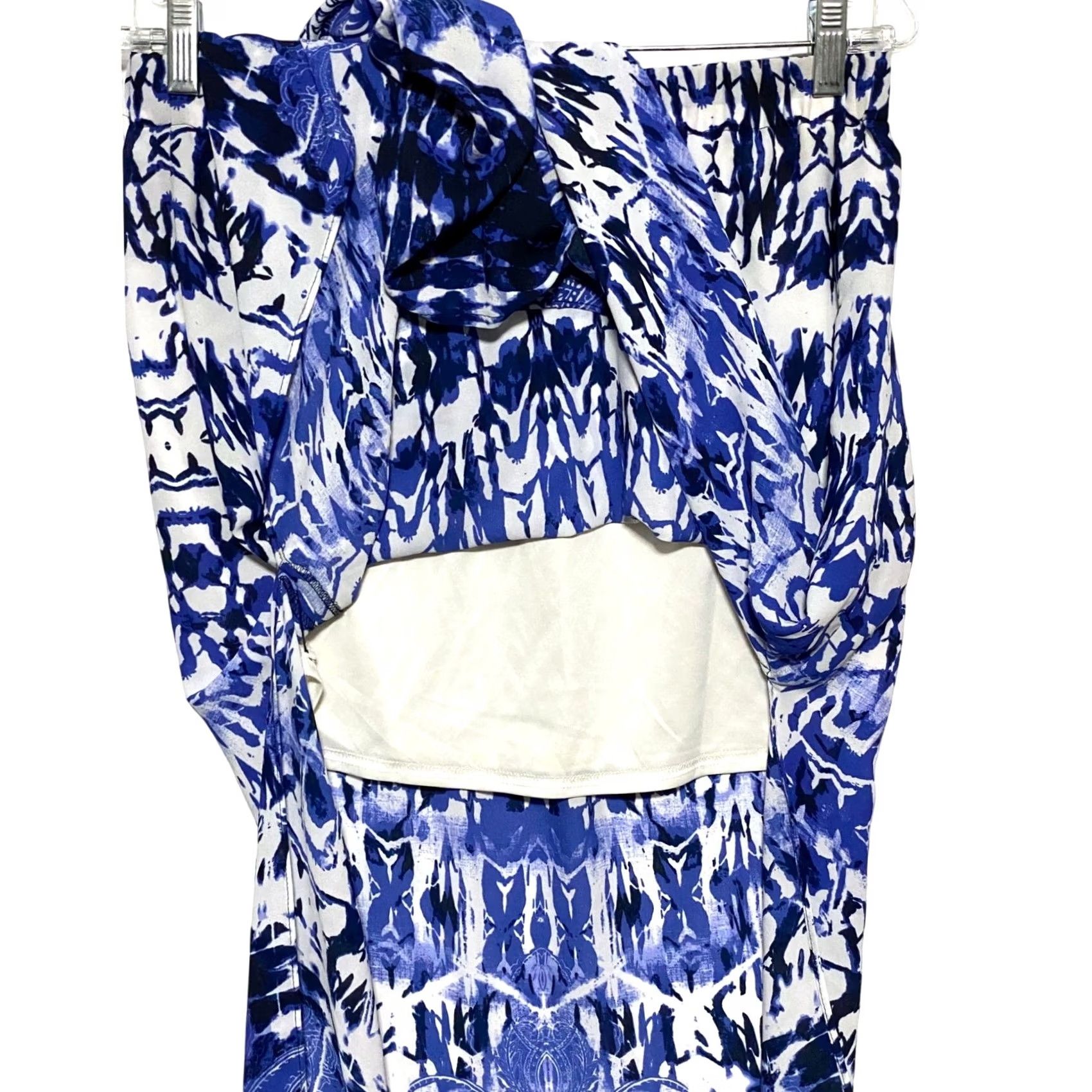Express Express Blue Maxi Skirt Paisley Side Slit Boho Bohemian Festival Women M Maxi Skirt Women M Blue 90s/2000s-style (if applicable) Size 32" / US 10 / IT 46 - 6 Thumbnail