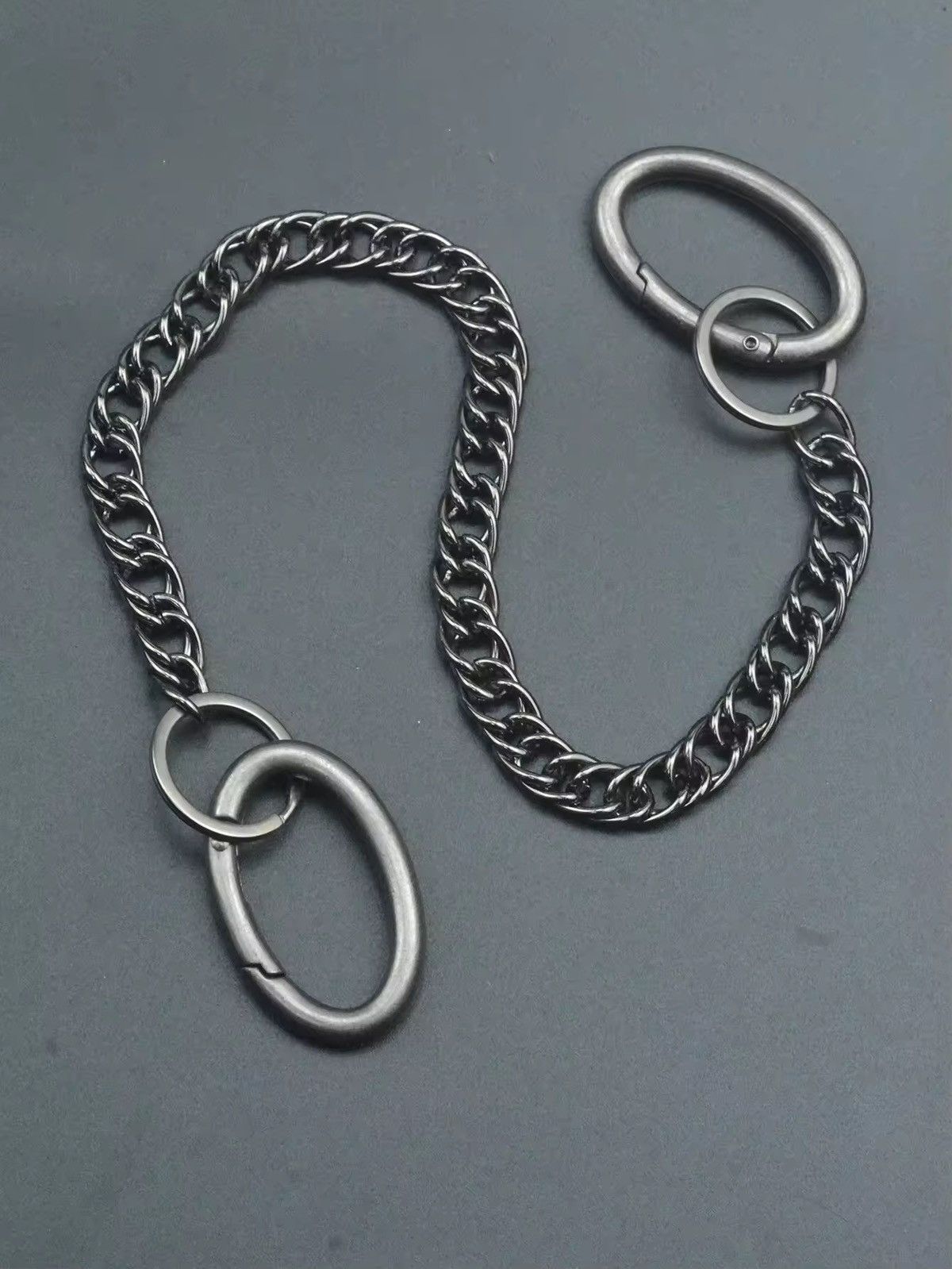 Jewelry double oval carabiner pant chain Size ONE SIZE - 2 Thumbnail
