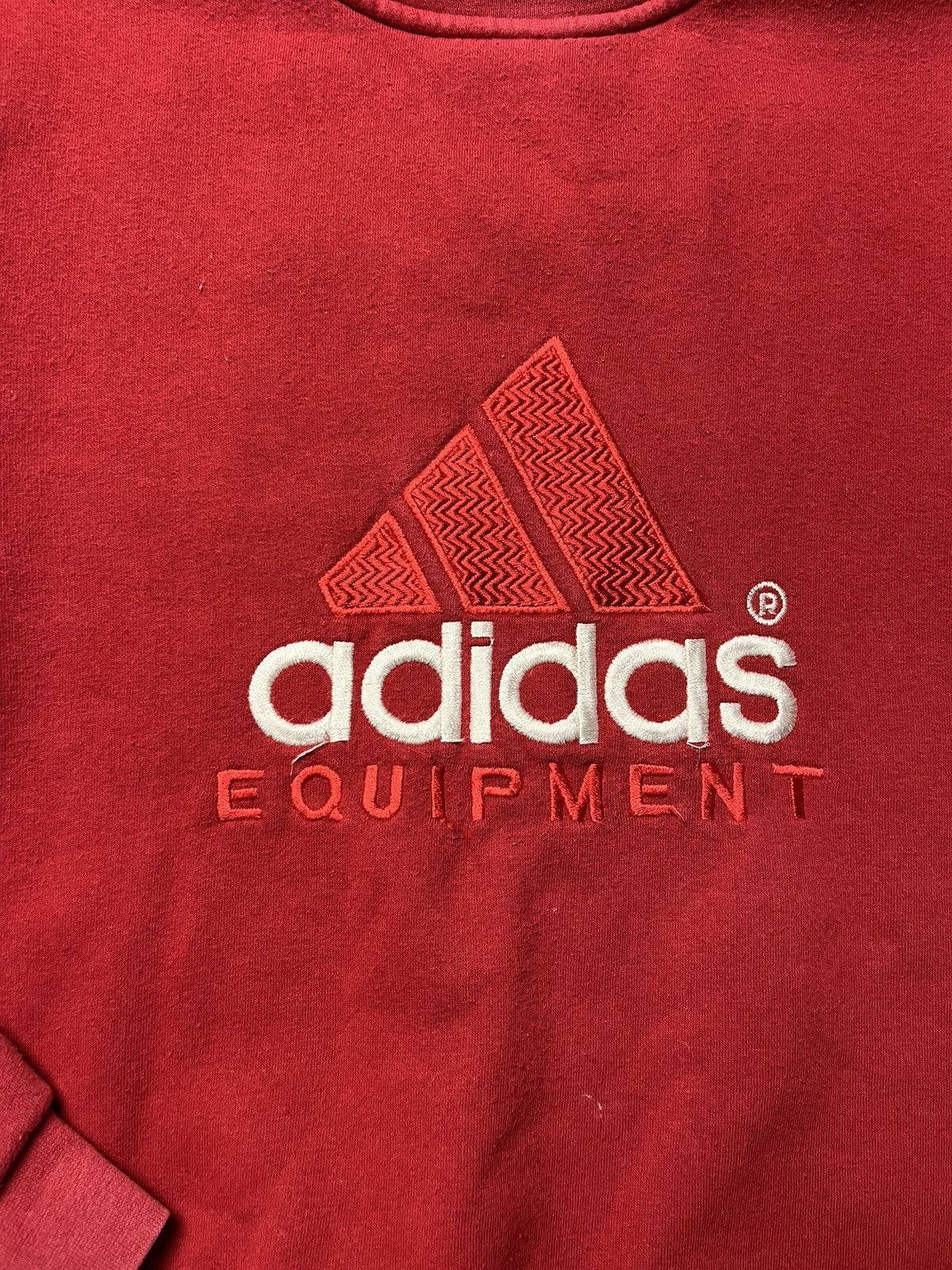 Adidas Vintage 90s Adidas Equipment Big Logo Spell Out Sweatshirt Size US S / EU 44-46 / 1 - 11 Thumbnail