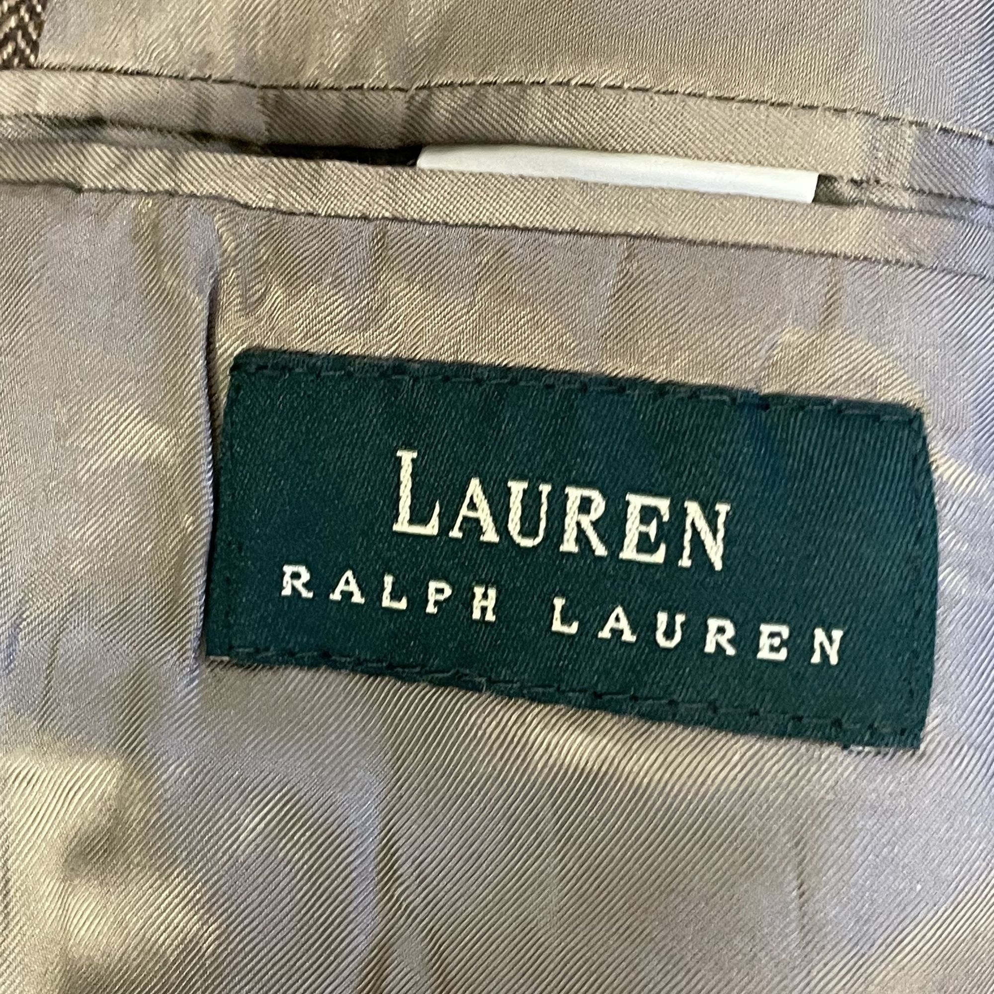 Ralph Lauren Vtg Ralph Lauren Sport Coat HERRINGBONE Lambswool Jacket Size 44L - 7 Thumbnail