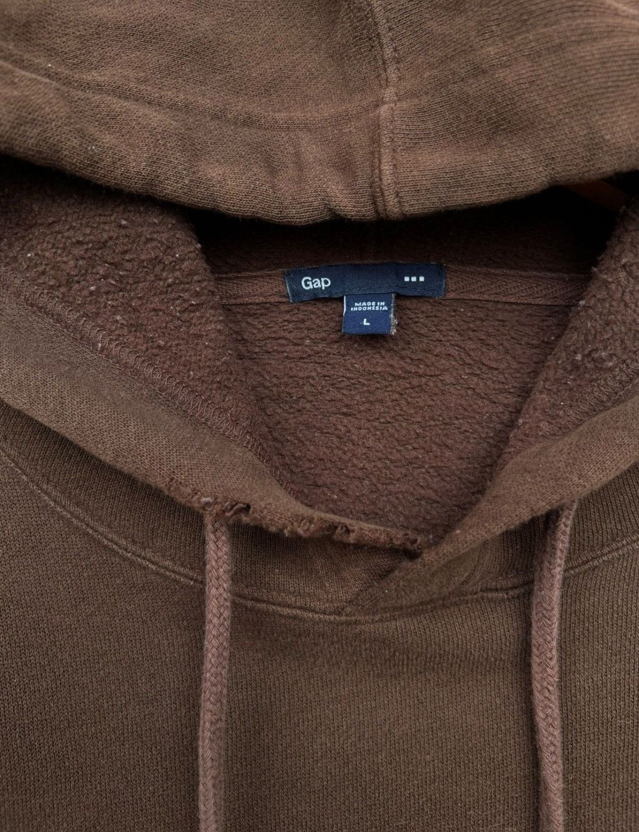 Gap Vintage Gap Brown Distressed Baggy Boxy Hoodie Size US L / EU 52-54 / 3 - 10 Thumbnail